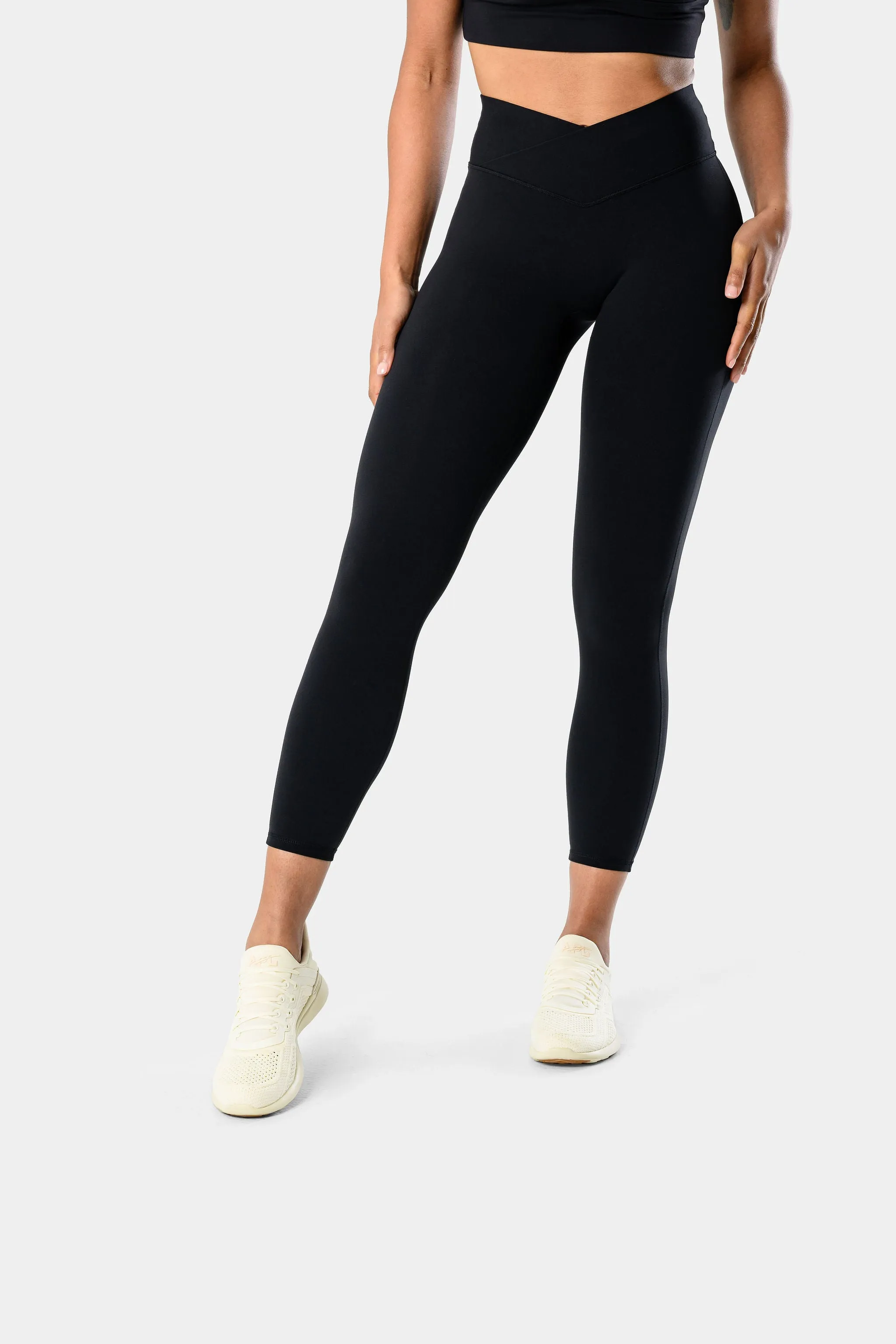 Alura Wrapped Leggings - Black sold by Kamo Fitness