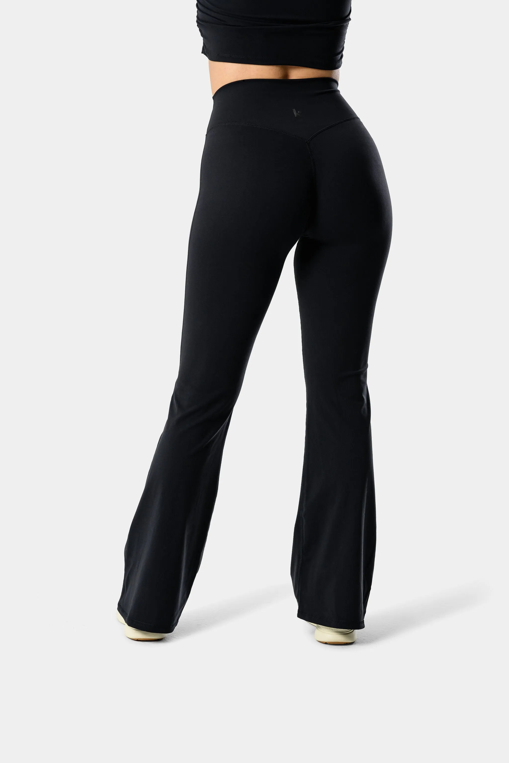 Alura V-Line Flare Leggings 31” - Black sold by Kamo Fitness product image thumbnail 4