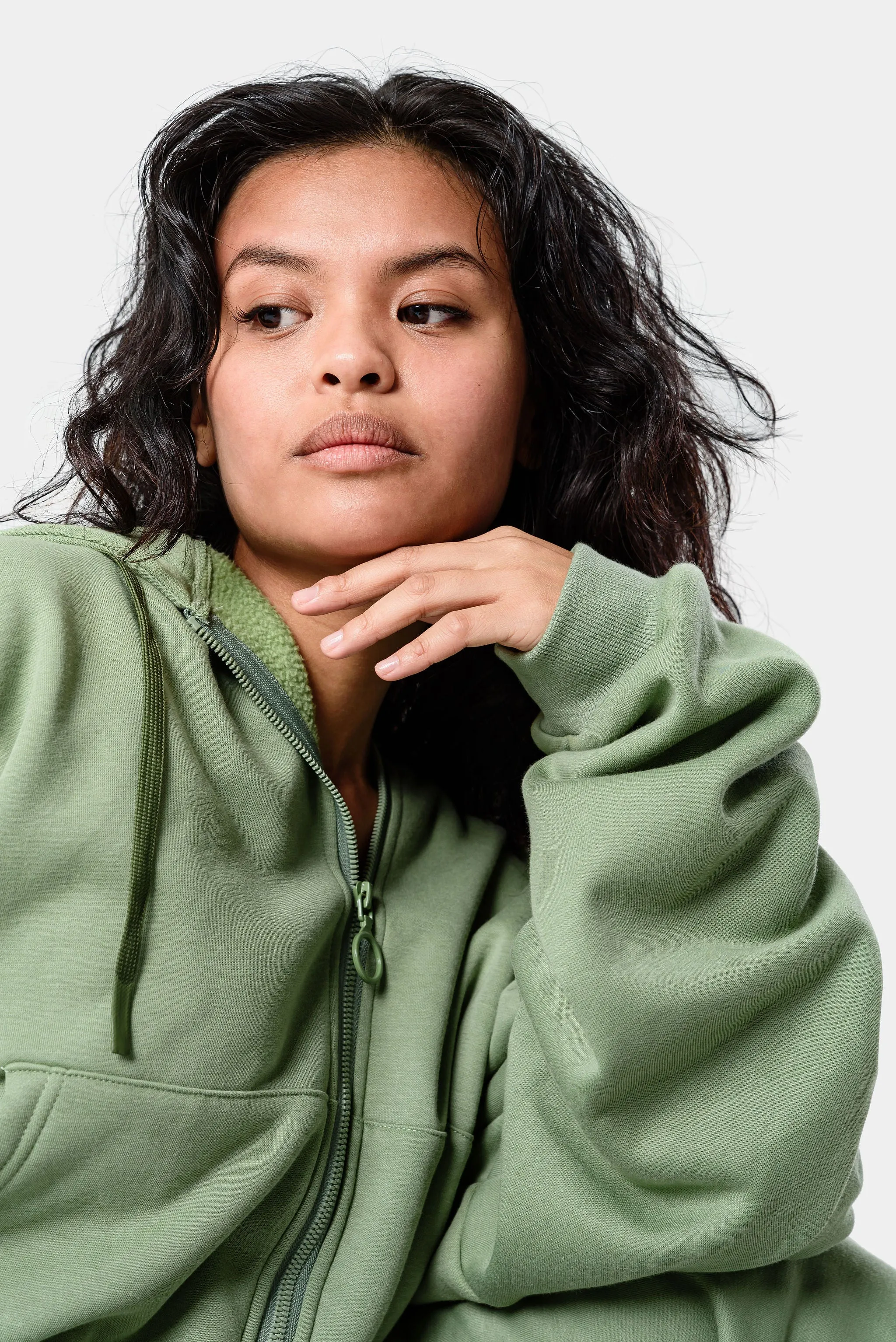 CozyTec Full Zip Hoodie - Loden Frost sold by Kamo Fitness