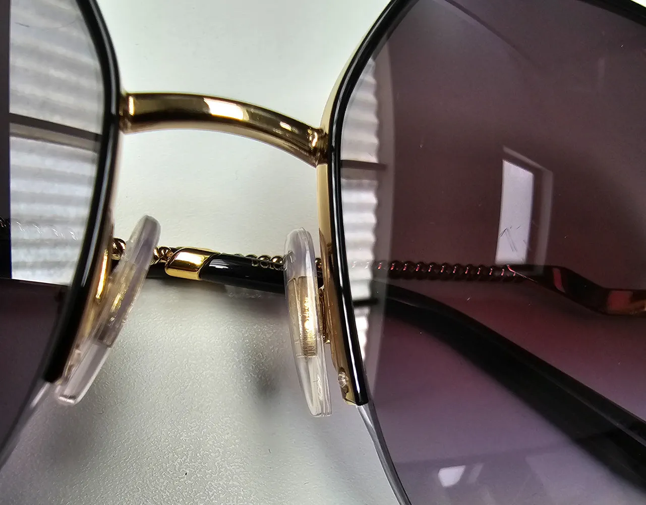 Oversized Black and Gold Square Dolce & Gabbana Sunglasses sold by Fashion Eyewear product image thumbnail 4