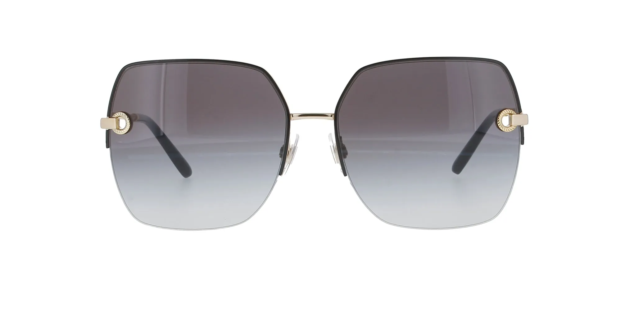 Oversized Black and Gold Square Dolce & Gabbana Sunglasses sold by Fashion Eyewear product image thumbnail 2