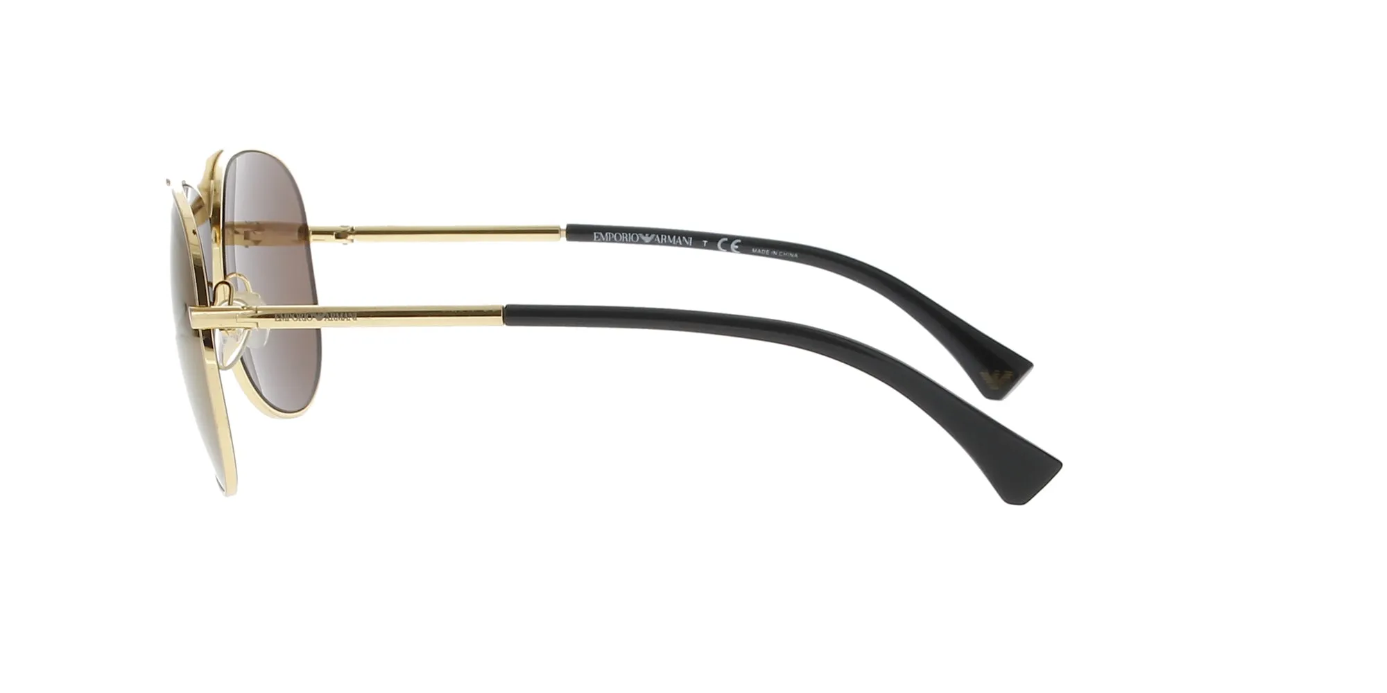 Gold Metal Aviator Emporio Armani Sunglasses sold by Fashion Eyewear product image thumbnail 3