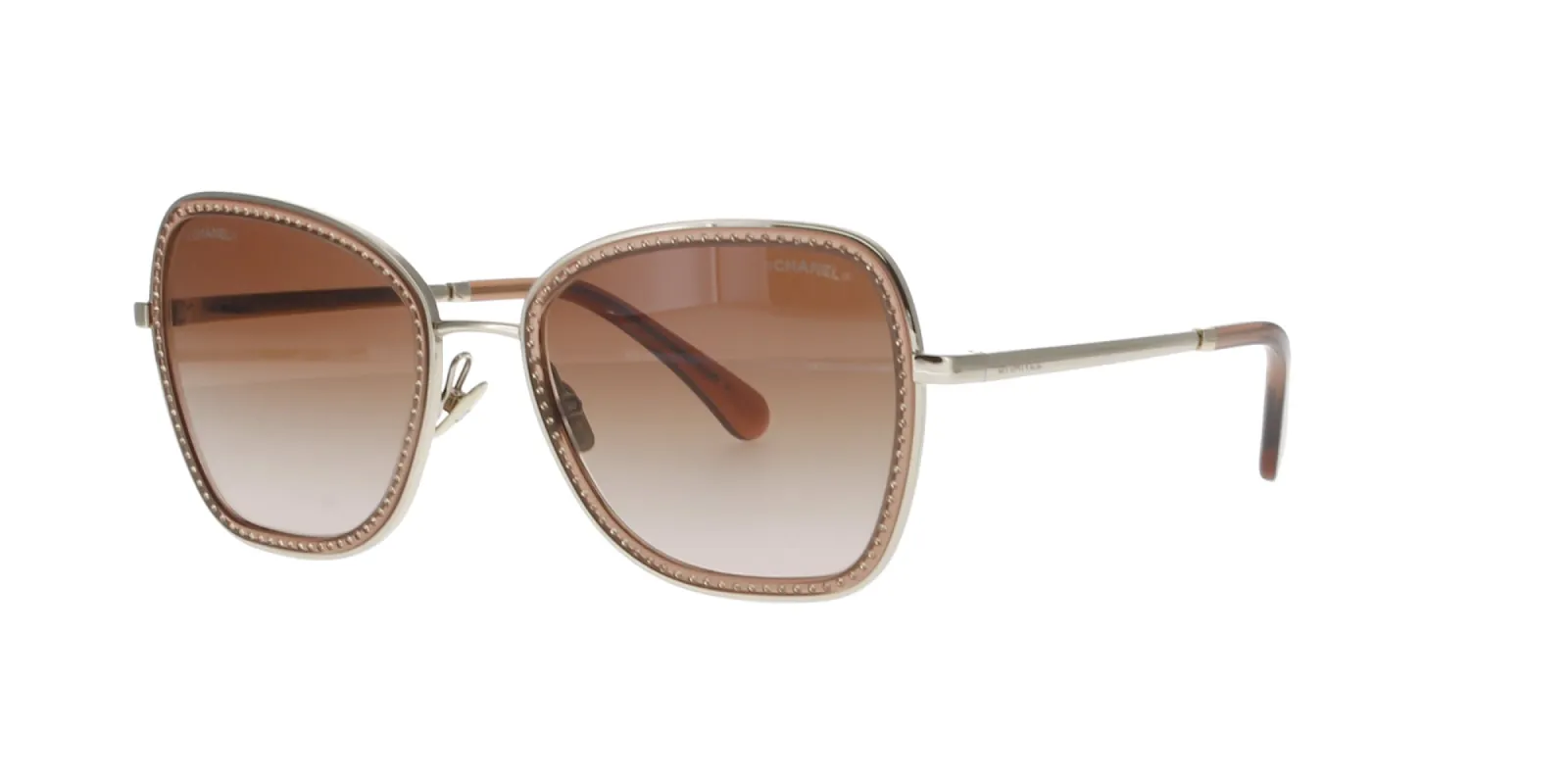 Square Metal with Diamantes Chanel Sunglasses sold by Fashion Eyewear