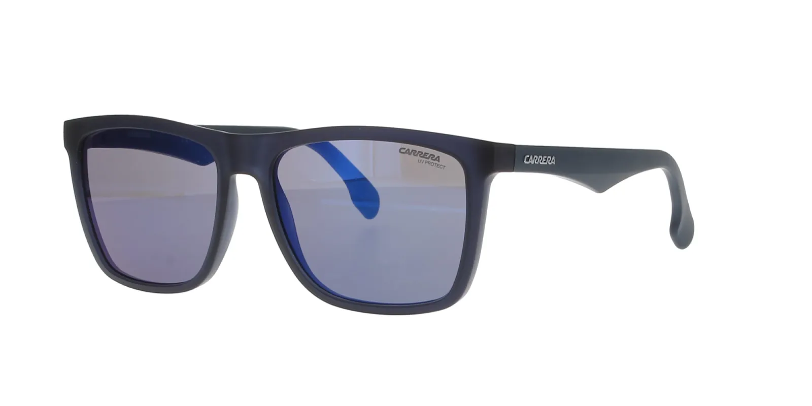 Square Matt Black and Blue Carrera Sunglasses sold by Fashion Eyewear