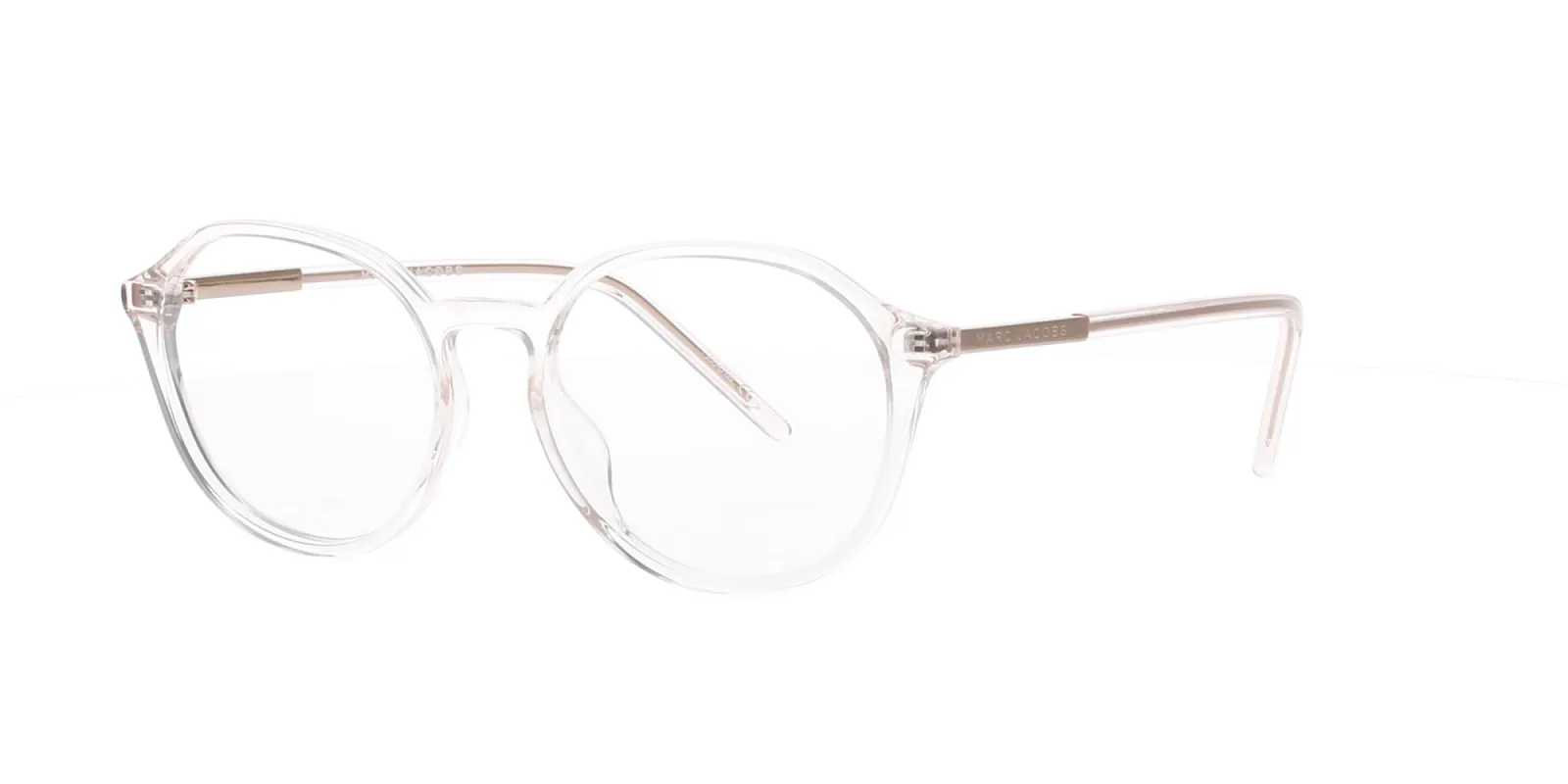 Light Pink Crystal Marc Jacobs 33 Frame made by Fashion Eyewear