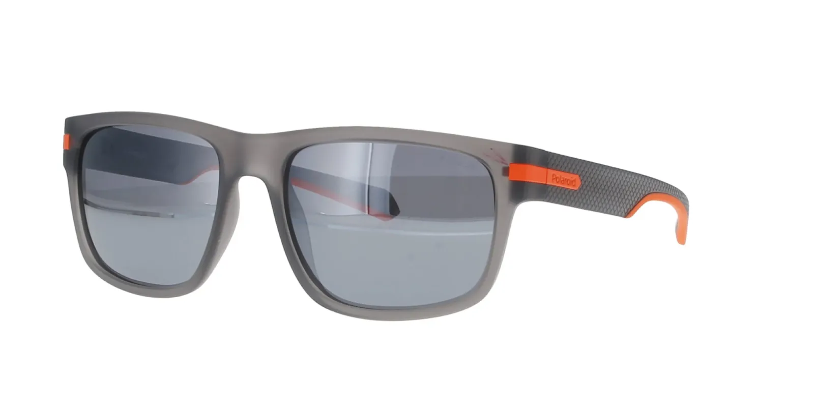 Matt Grey Transparent Polaroid Sunglasses sold by Fashion Eyewear