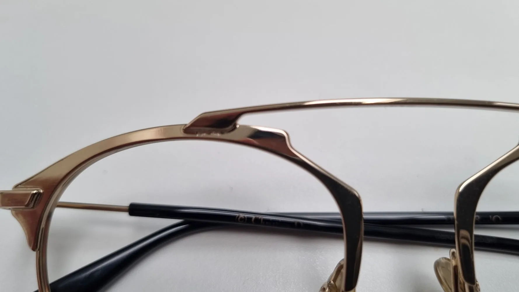 Preloved Gold Round Metal Dior Frame sold by Fashion Eyewear product image thumbnail 4