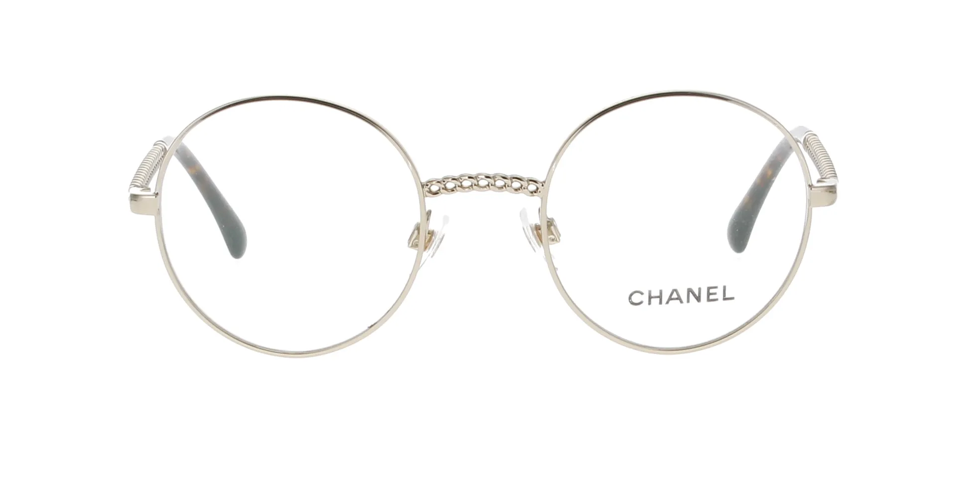 Gold Round Metal Chanel Frame sold by Fashion Eyewear product image thumbnail 2