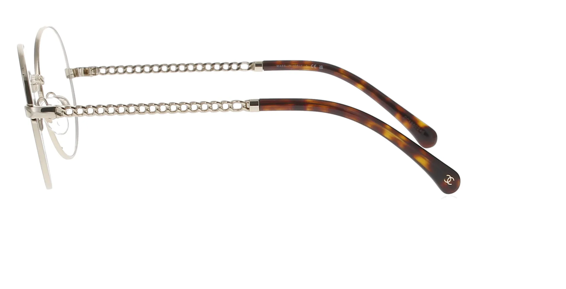 Gold Round Metal Chanel Frame sold by Fashion Eyewear product image thumbnail 3