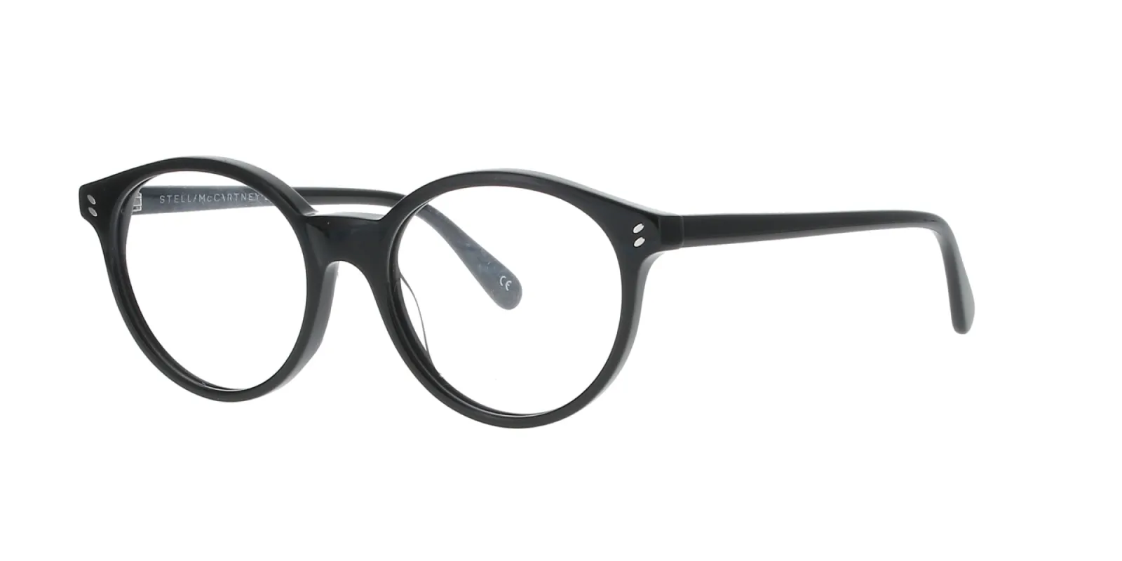 Shiny Black Round Stella McCartney Frame sold by Fashion Eyewear