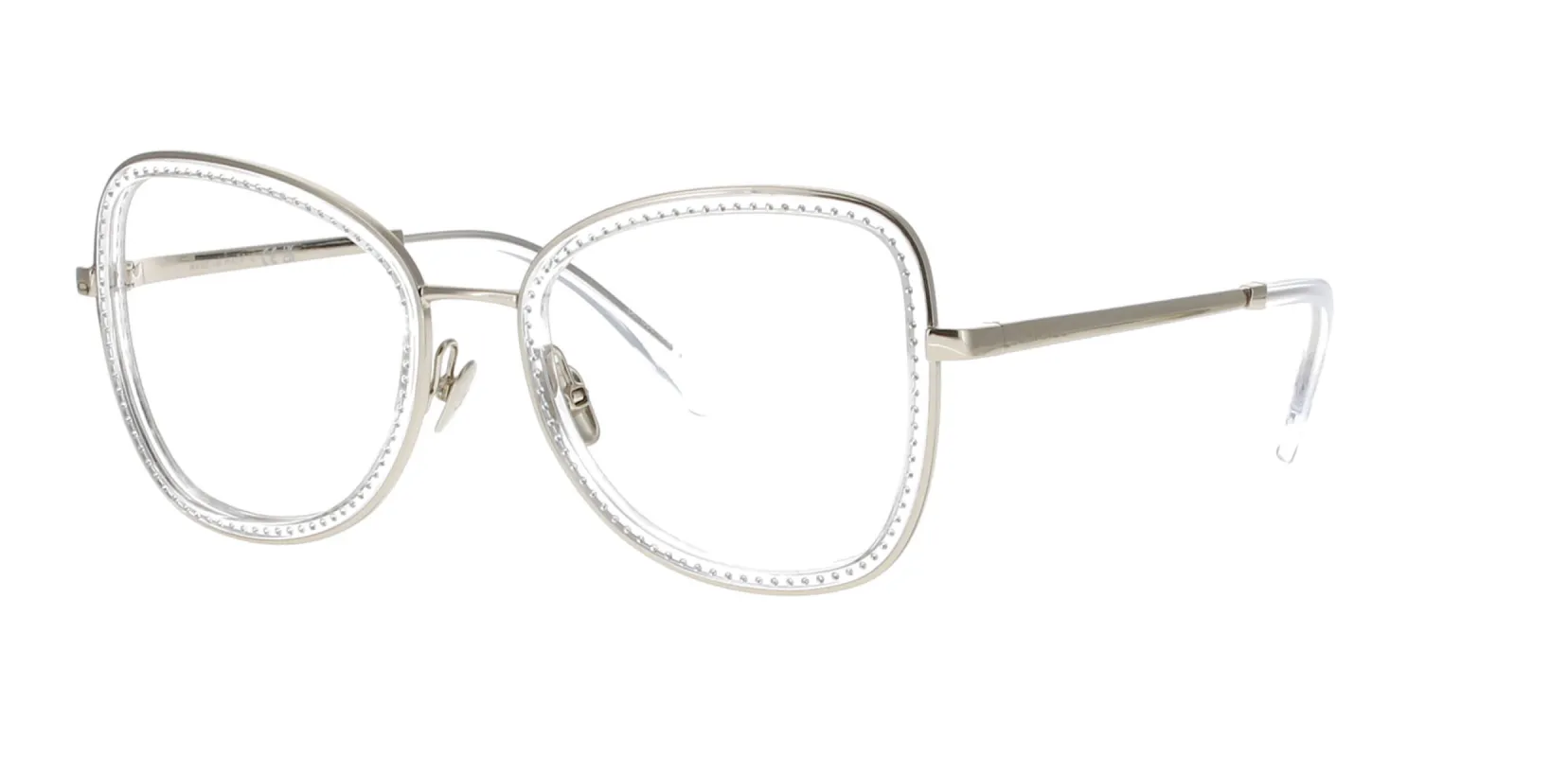 Preloved Gold Metal and Diamantés Chanel Frame sold by Fashion Eyewear