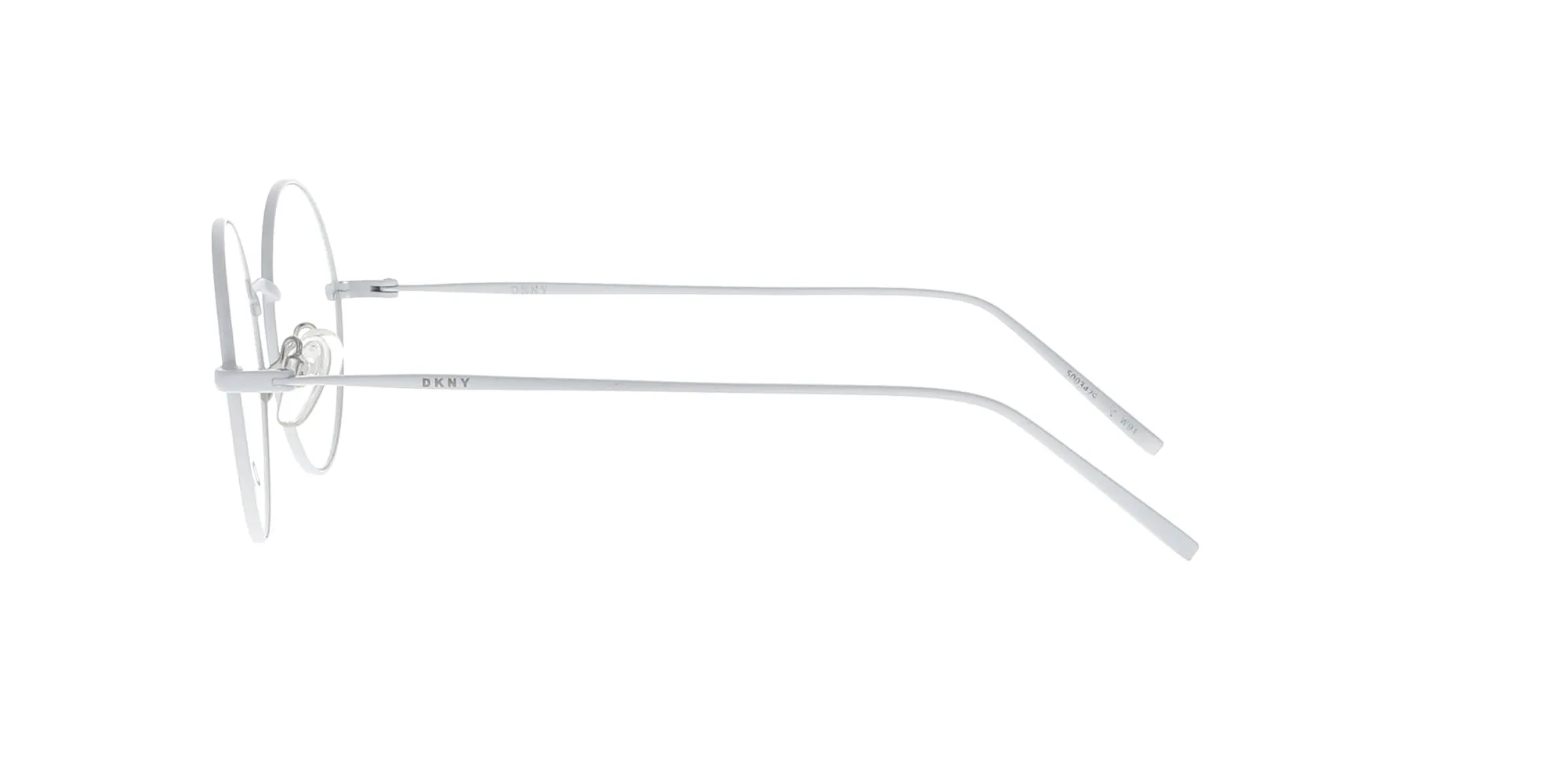White Round Metal DKNY Frame sold by Fashion Eyewear product image thumbnail 3