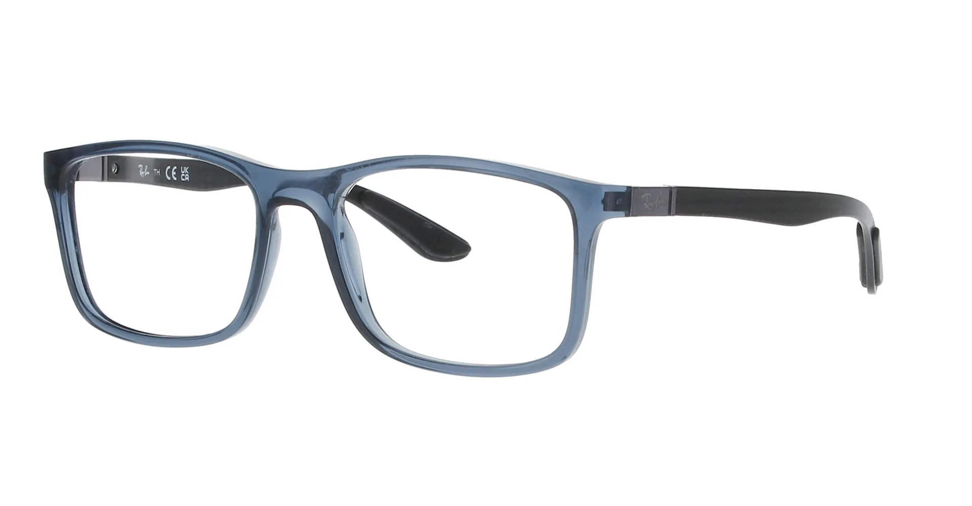 Transparent Blue Rectangle Rayban Frame sold by Fashion Eyewear