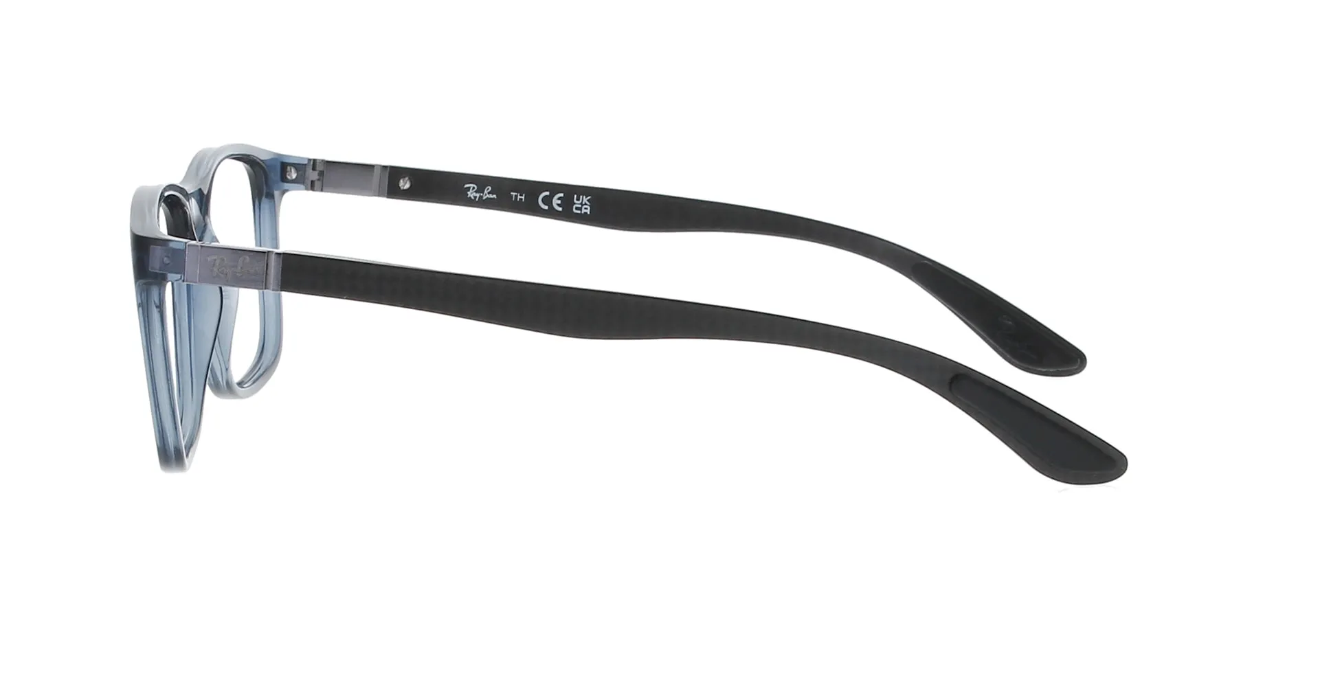 Transparent Blue Rectangle Rayban Frame sold by Fashion Eyewear product image thumbnail 3