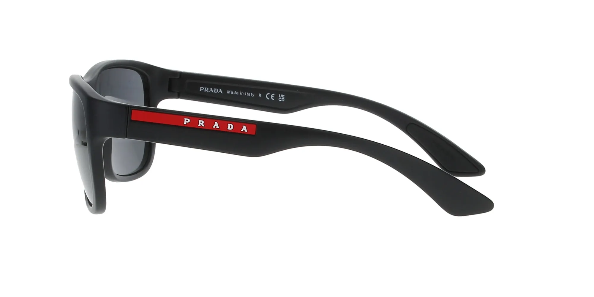 Matte Black Prada Linea Rossa Sunglasses sold by Fashion Eyewear product image thumbnail 3
