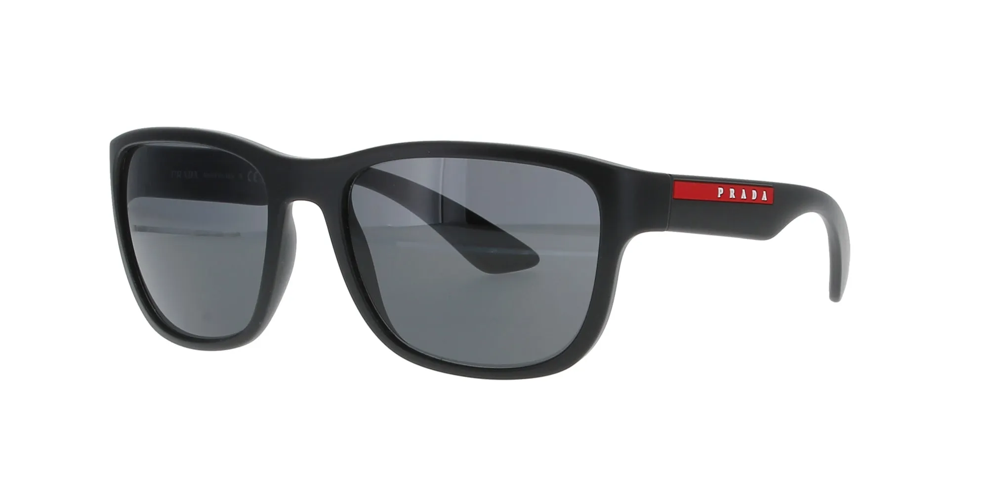 Matte Black Prada Linea Rossa Sunglasses sold by Fashion Eyewear