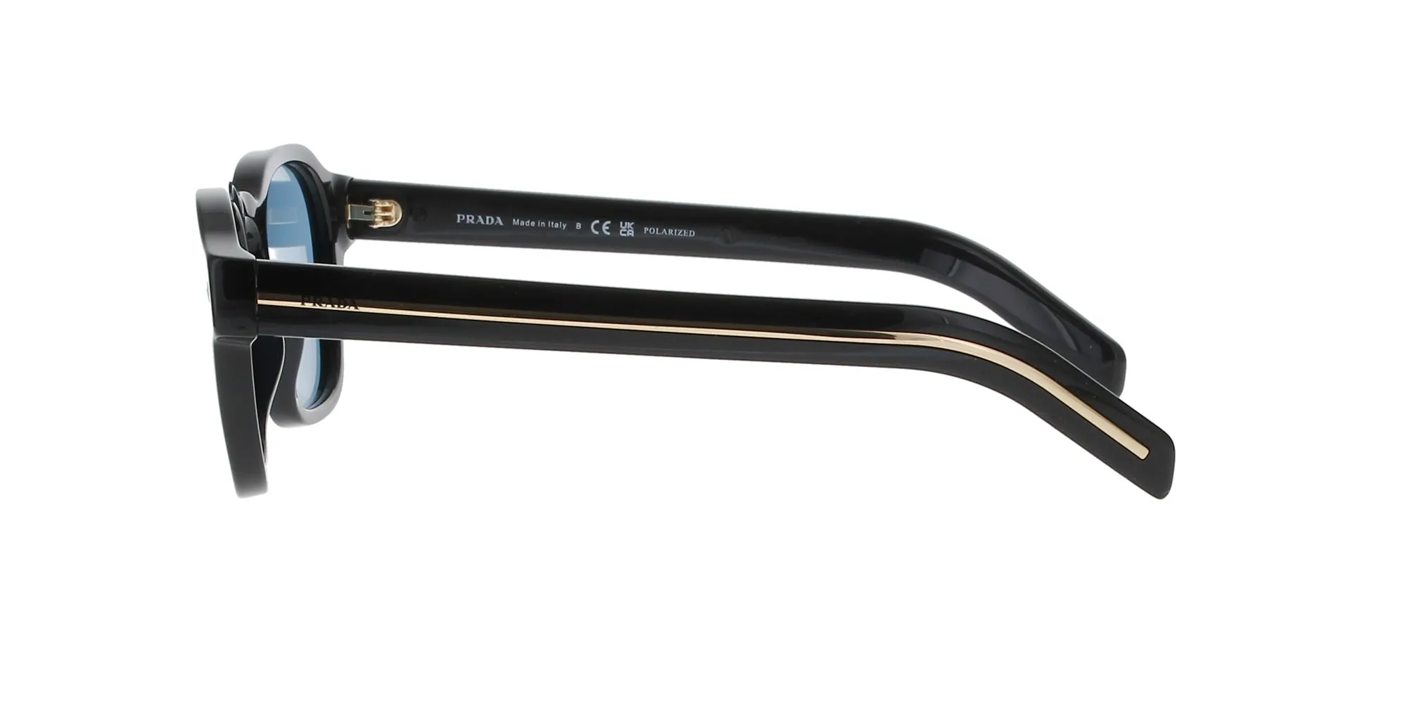 Shiny Black Polarised Prada Sunglasses sold by Fashion Eyewear product image thumbnail 3