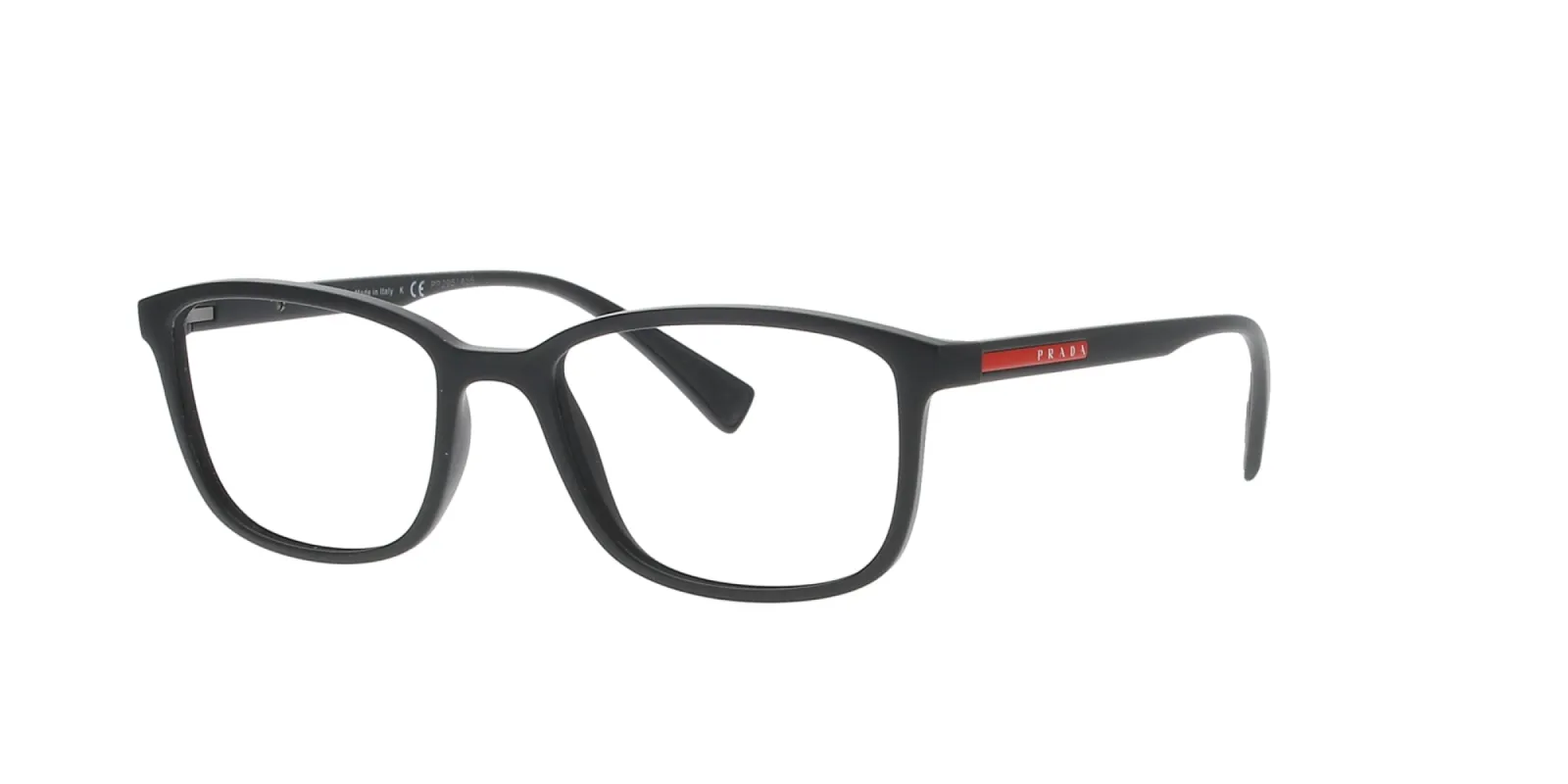 Matt Black Prada Linea Rossa Frame sold by Fashion Eyewear