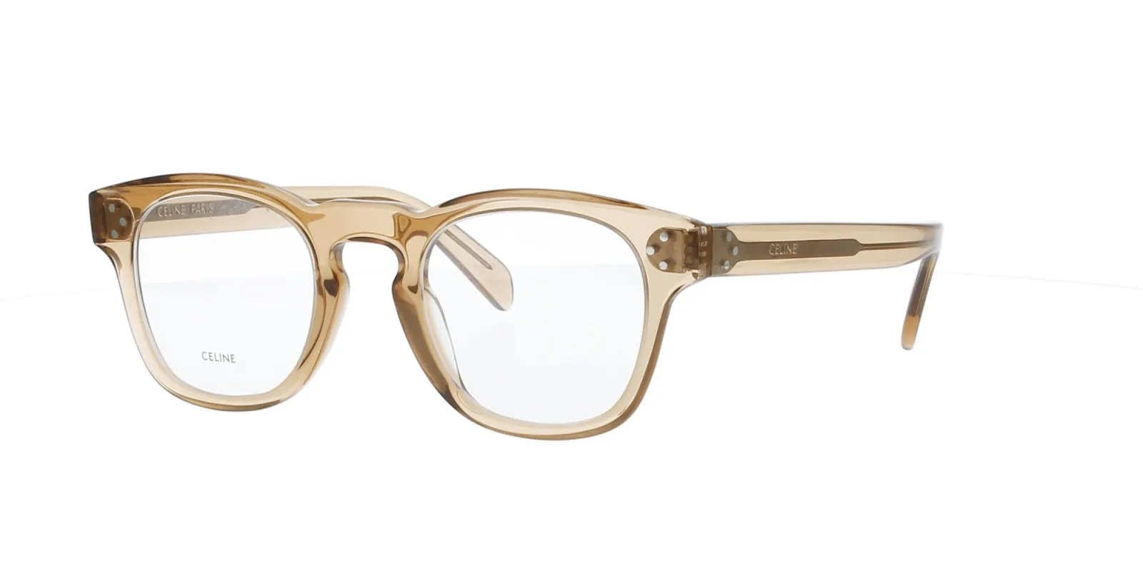 Brown Transparent Celine Bold 3 Dots Frame sold by Fashion Eyewear