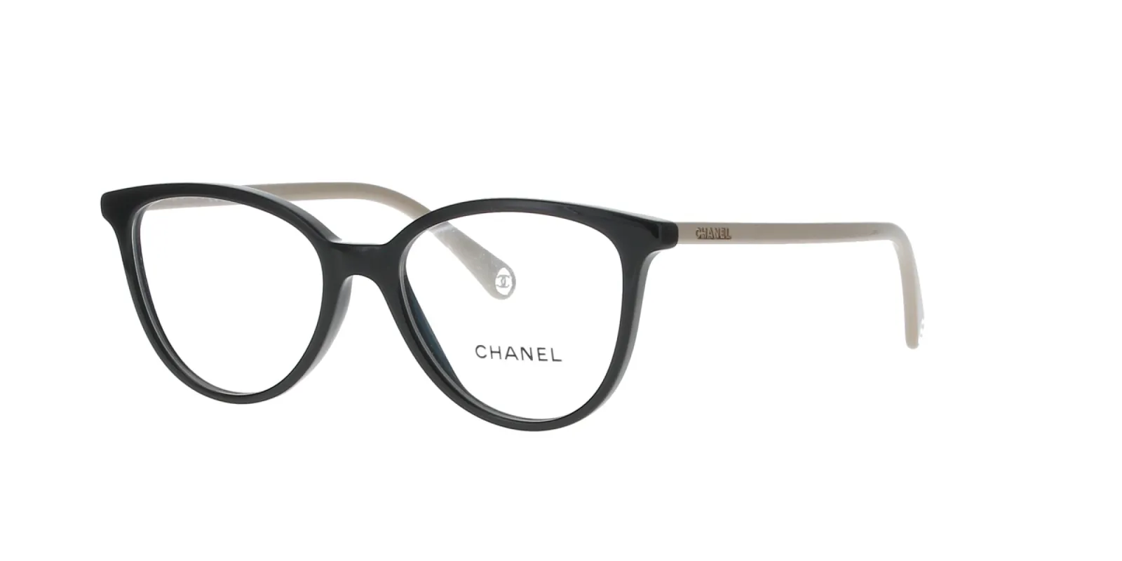 Black Beige Butterfly Chanel Frame sold by Fashion Eyewear