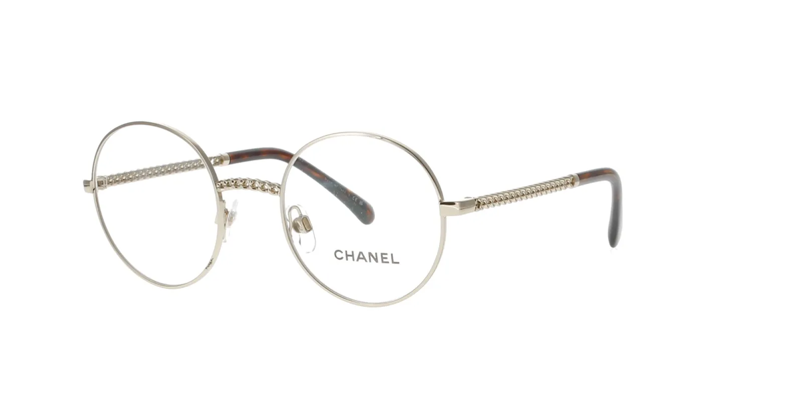Gold Round Metal Chanel Frame sold by Fashion Eyewear