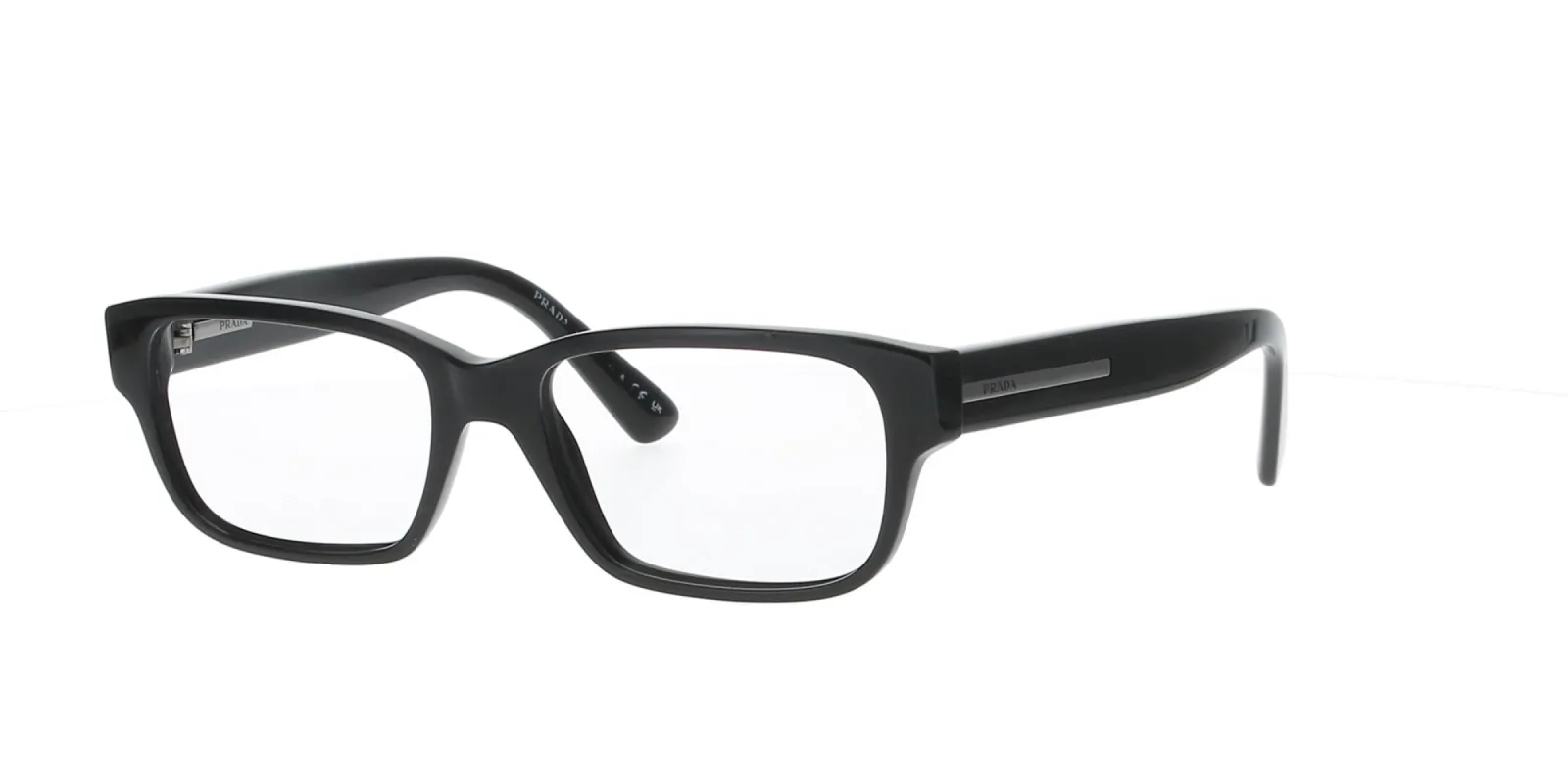 Rectangle Shiny Black Prada Frame sold by Fashion Eyewear