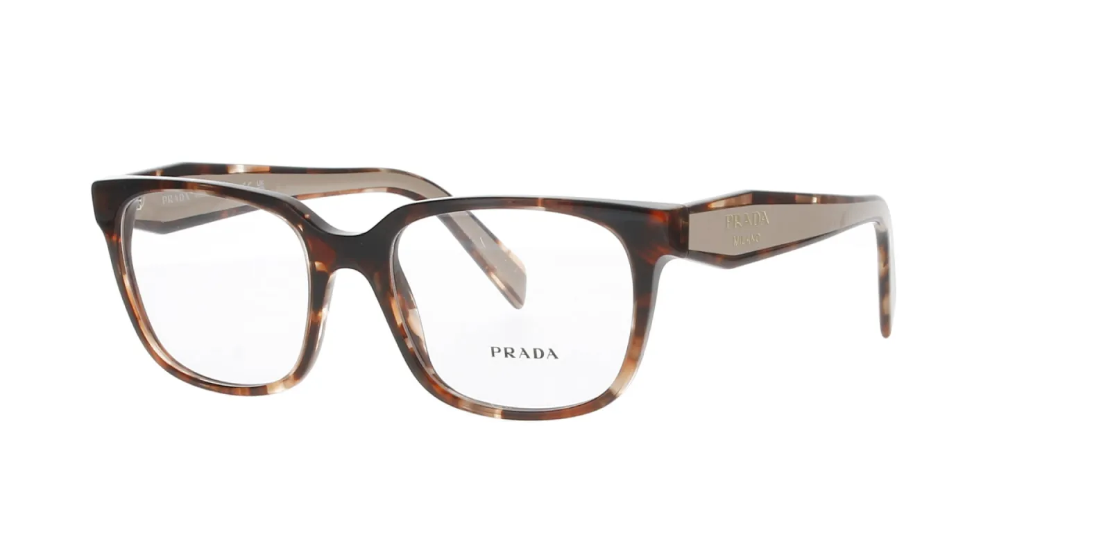Rectangular Havana Caramel Prada Frame sold by Fashion Eyewear