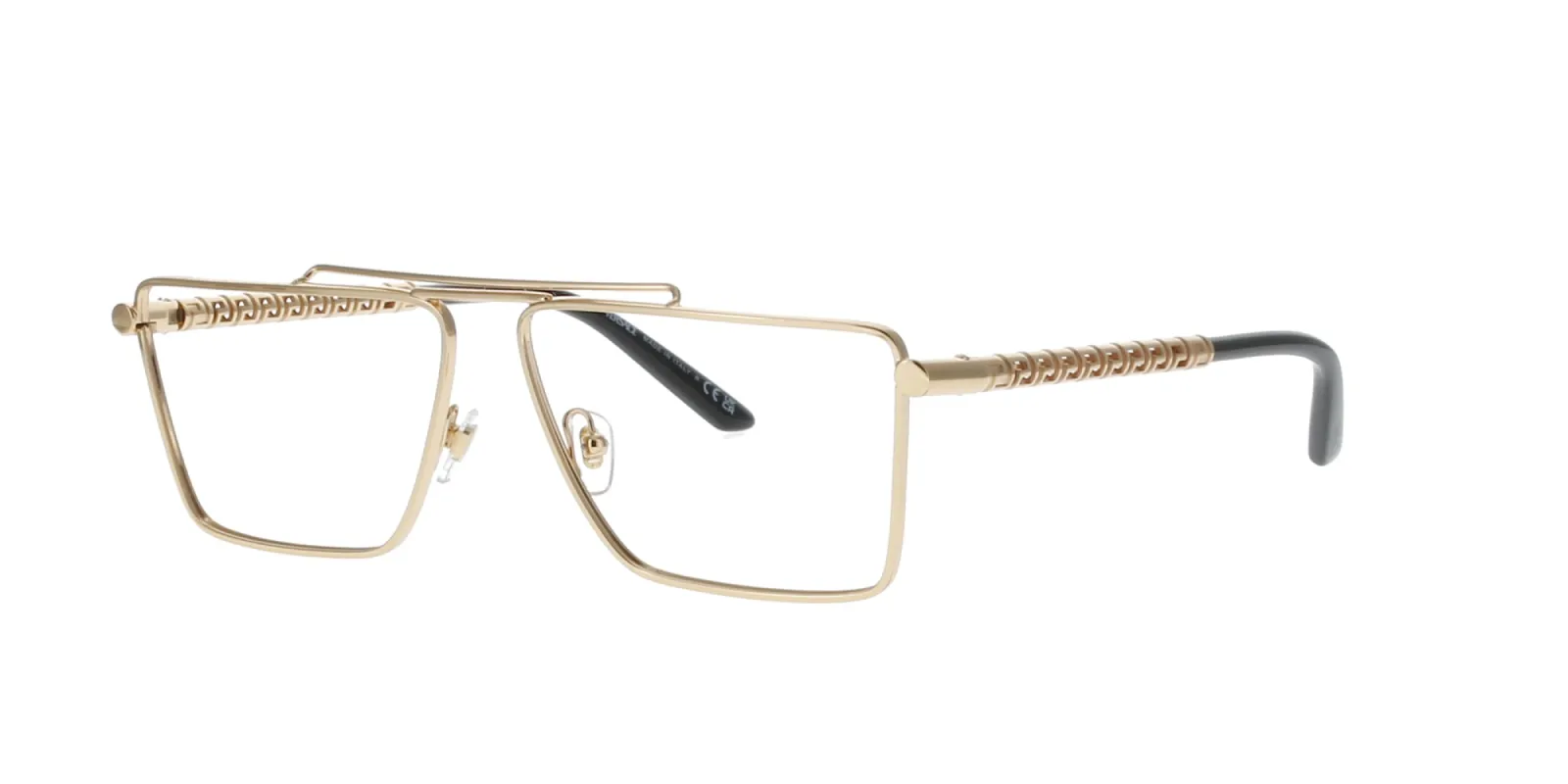 Gold Metal Rectangle Versace Frame sold by Fashion Eyewear
