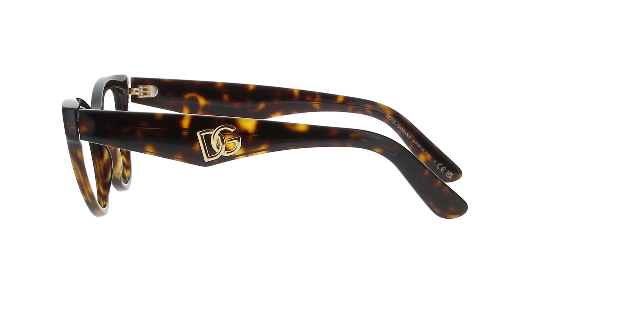 Havana Cat Eye Dolce and Gabbana Frame sold by Fashion Eyewear product image thumbnail 3