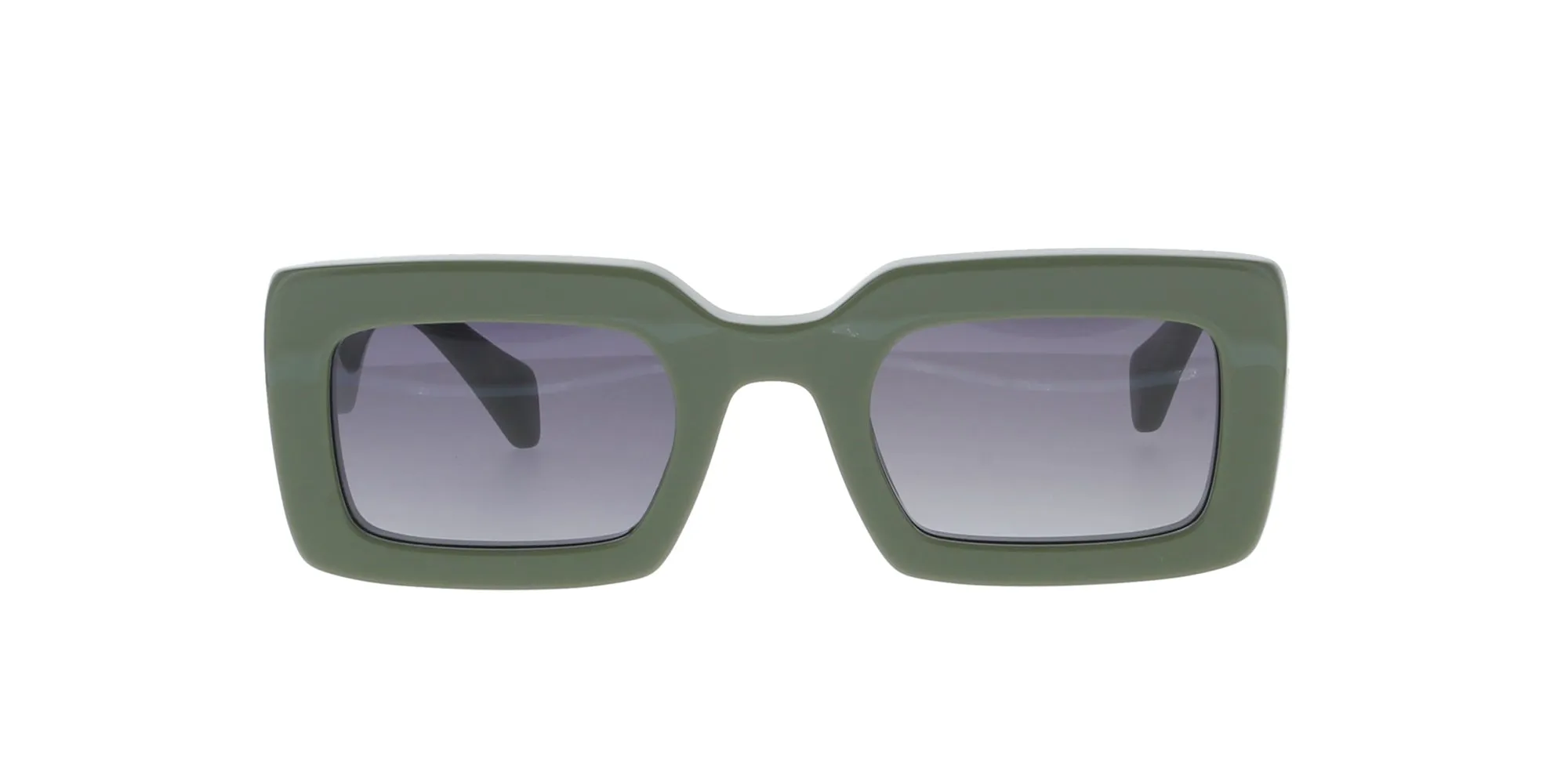 Glossy Green Rectangle Handmade Kaleos Sunglasses sold by Fashion Eyewear product image thumbnail 2
