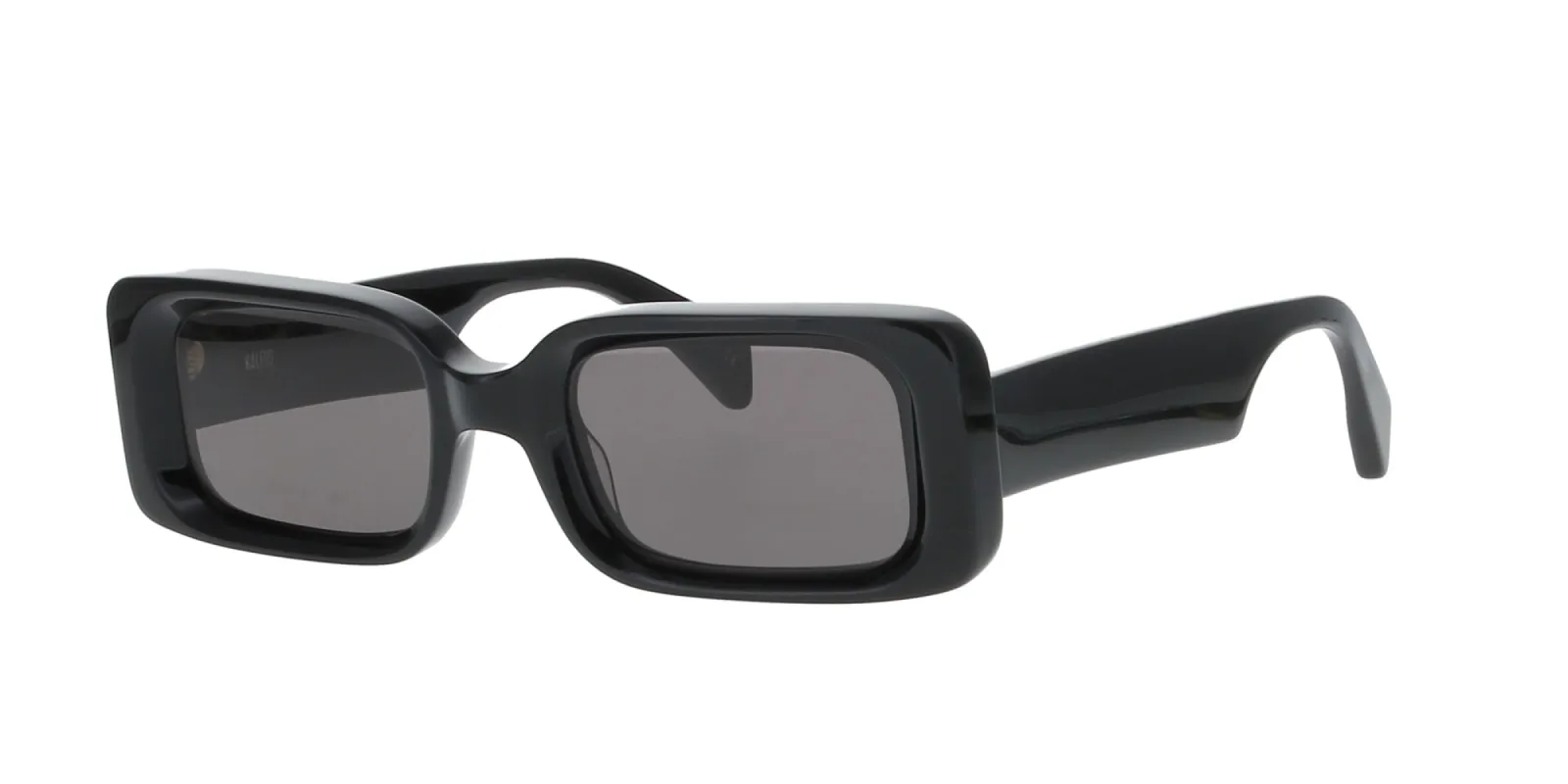 Glossy Black Rectangle Handmade Kaleos Sunglasses sold by Fashion Eyewear
