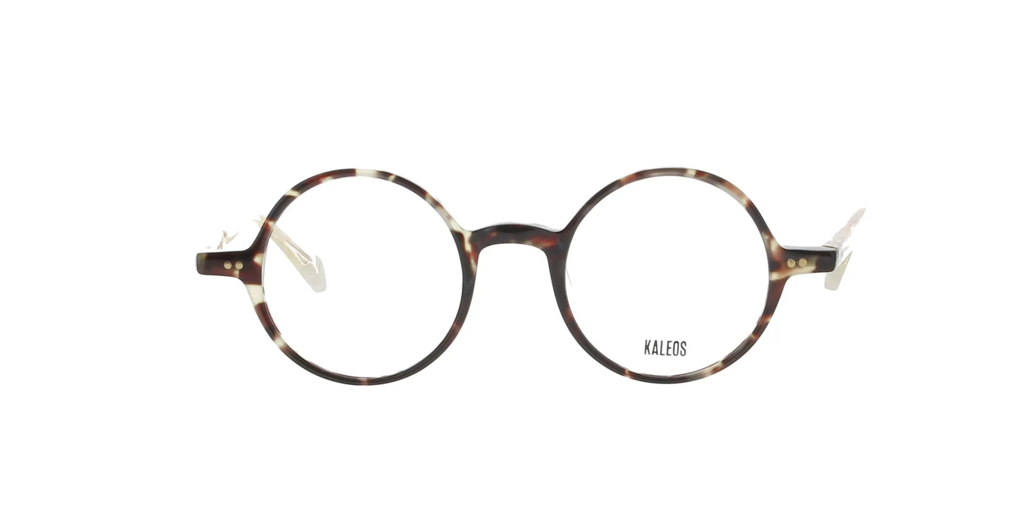 Round Tortoise and Yellow Kaleos Frame sold by Fashion Eyewear product image thumbnail 2