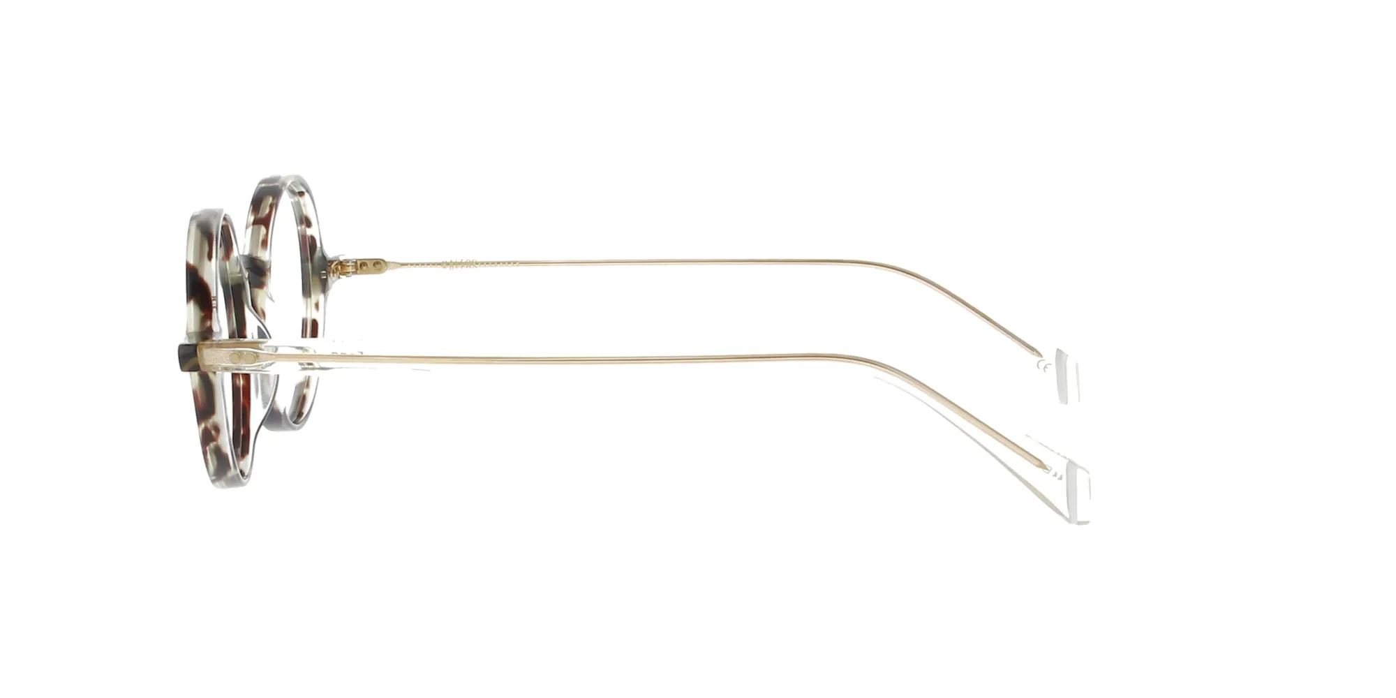 Round Tortoise and Yellow Kaleos Frame sold by Fashion Eyewear product image thumbnail 3