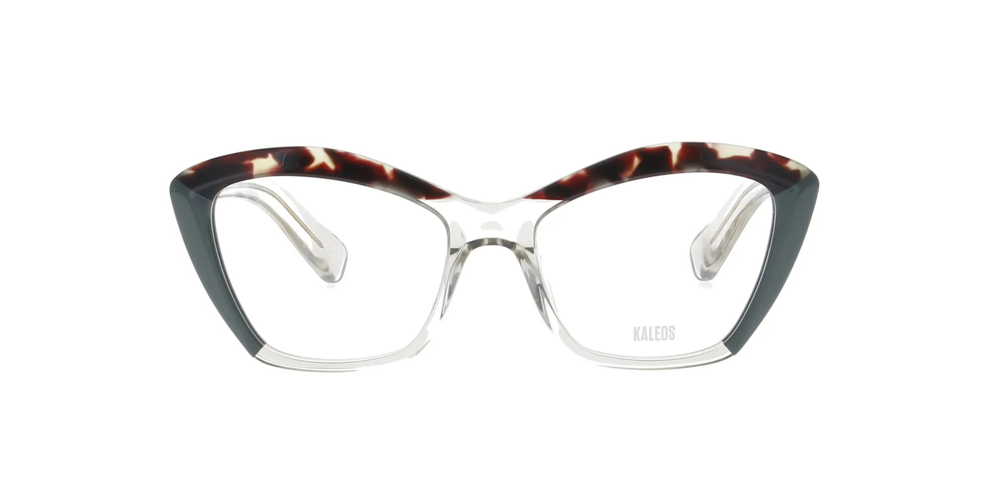 Havana Green and Crystal Cat Eye Kaleos Frame sold by Fashion Eyewear product image thumbnail 2