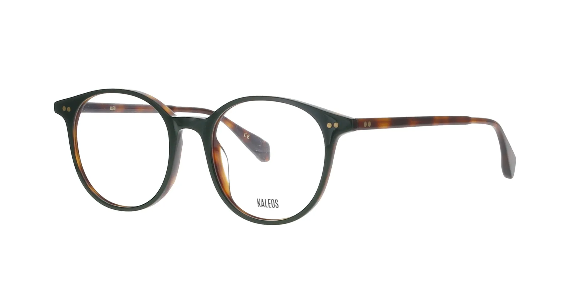 Green and Tortoise Round Kaleos Frame sold by Fashion Eyewear