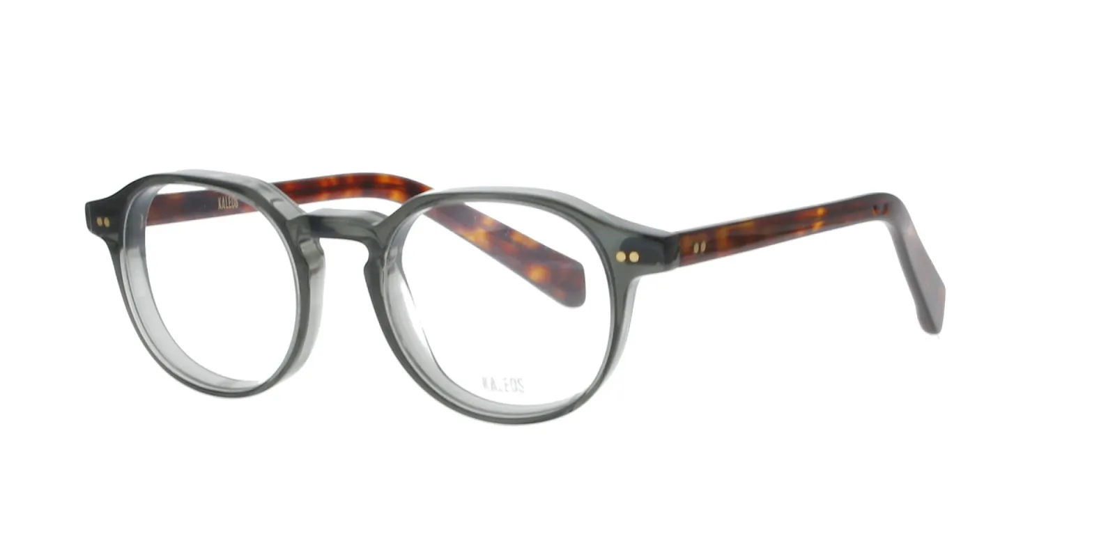 Transparent Green and Havana Kaleos Frame sold by Fashion Eyewear