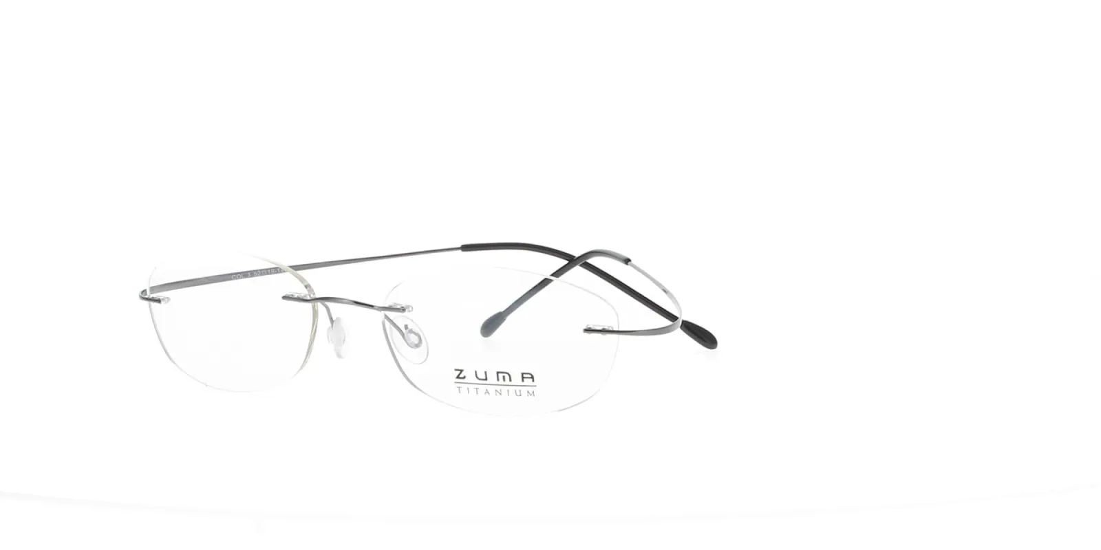 Shiny Gunmetal Rimless Zuma Titanium Frame sold by Fashion Eyewear