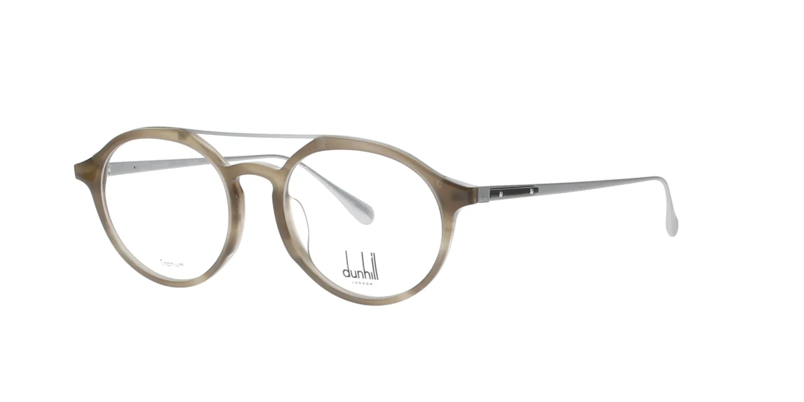 Striped Beige Round Dunhill Titanium Frame sold by Fashion Eyewear