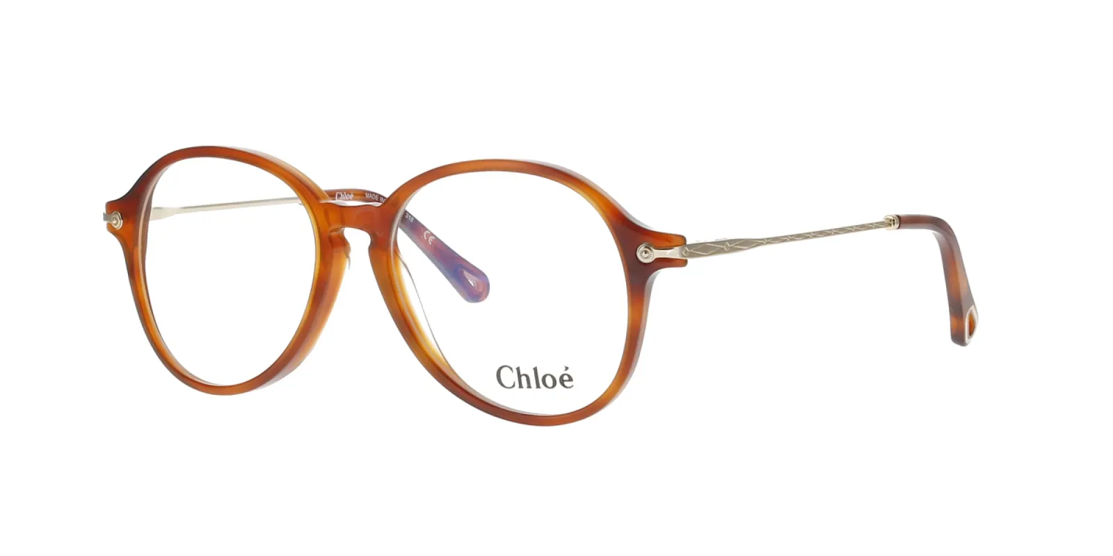 Blonde Havana and Gold Chloe Frame sold by Fashion Eyewear