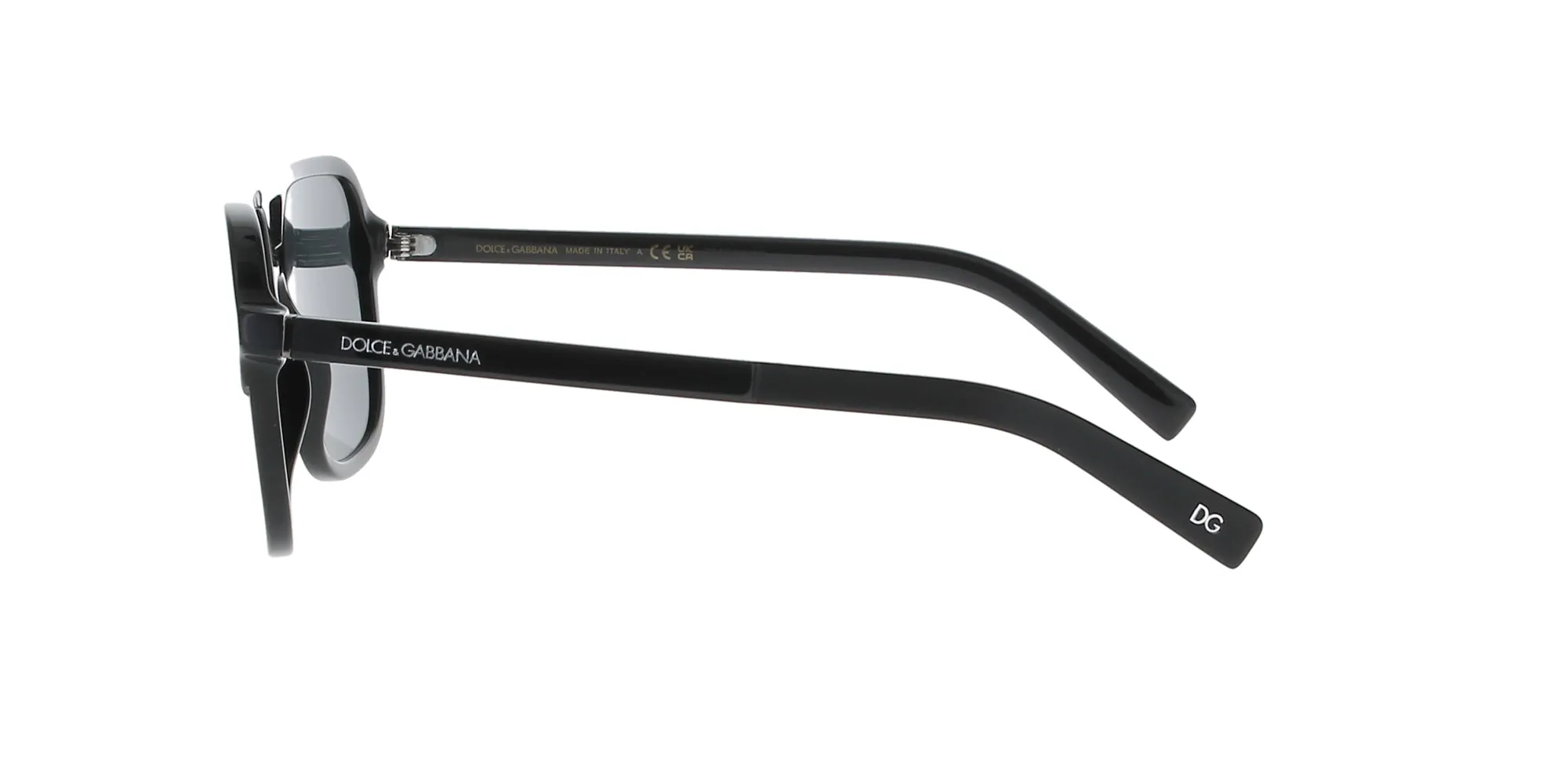 Square Black Dolce and Gabbana Sunglasses sold by Fashion Eyewear product image thumbnail 3