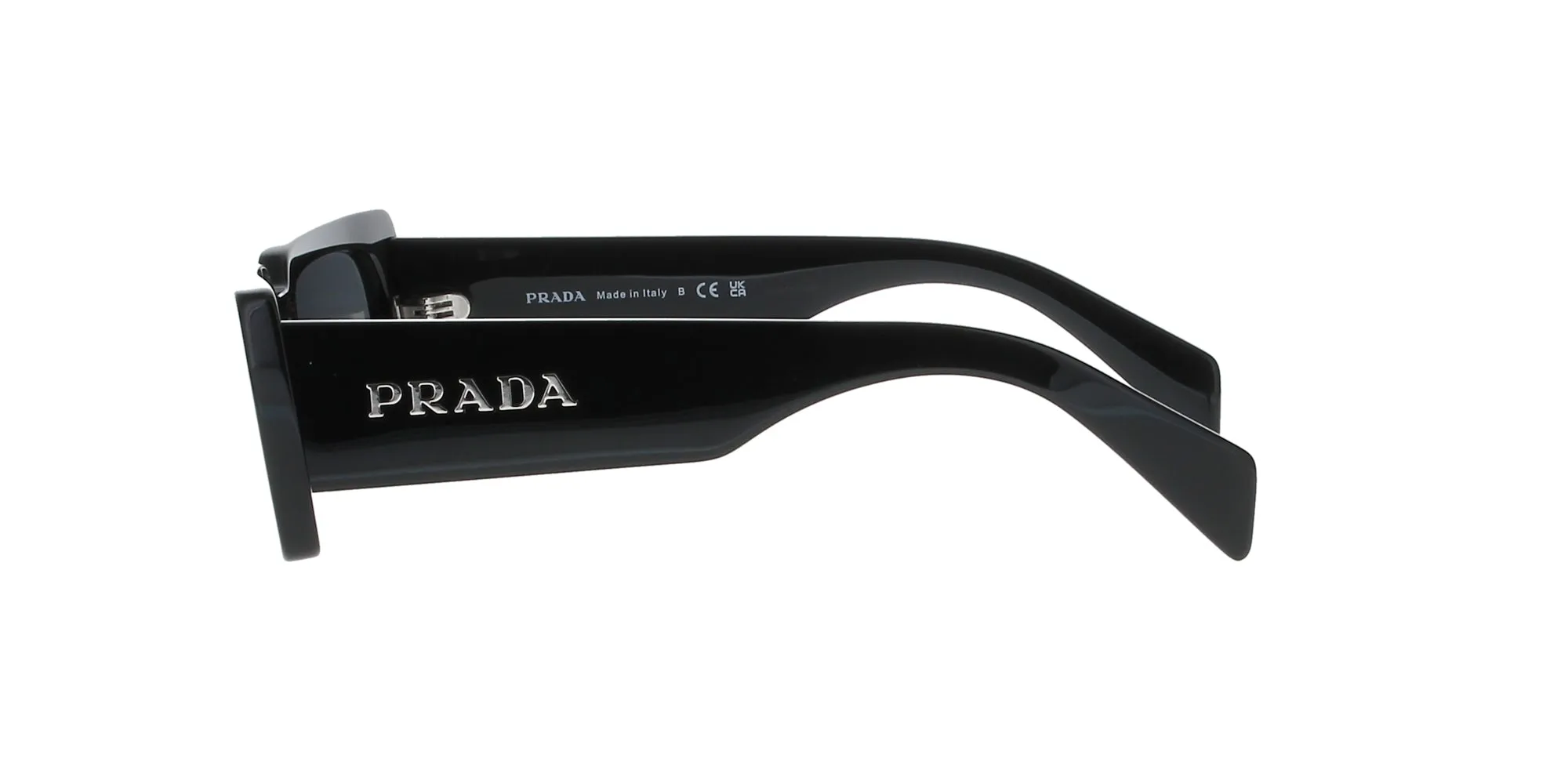 Shiny Black Rectangle Prada Sunglasses sold by Fashion Eyewear product image thumbnail 3