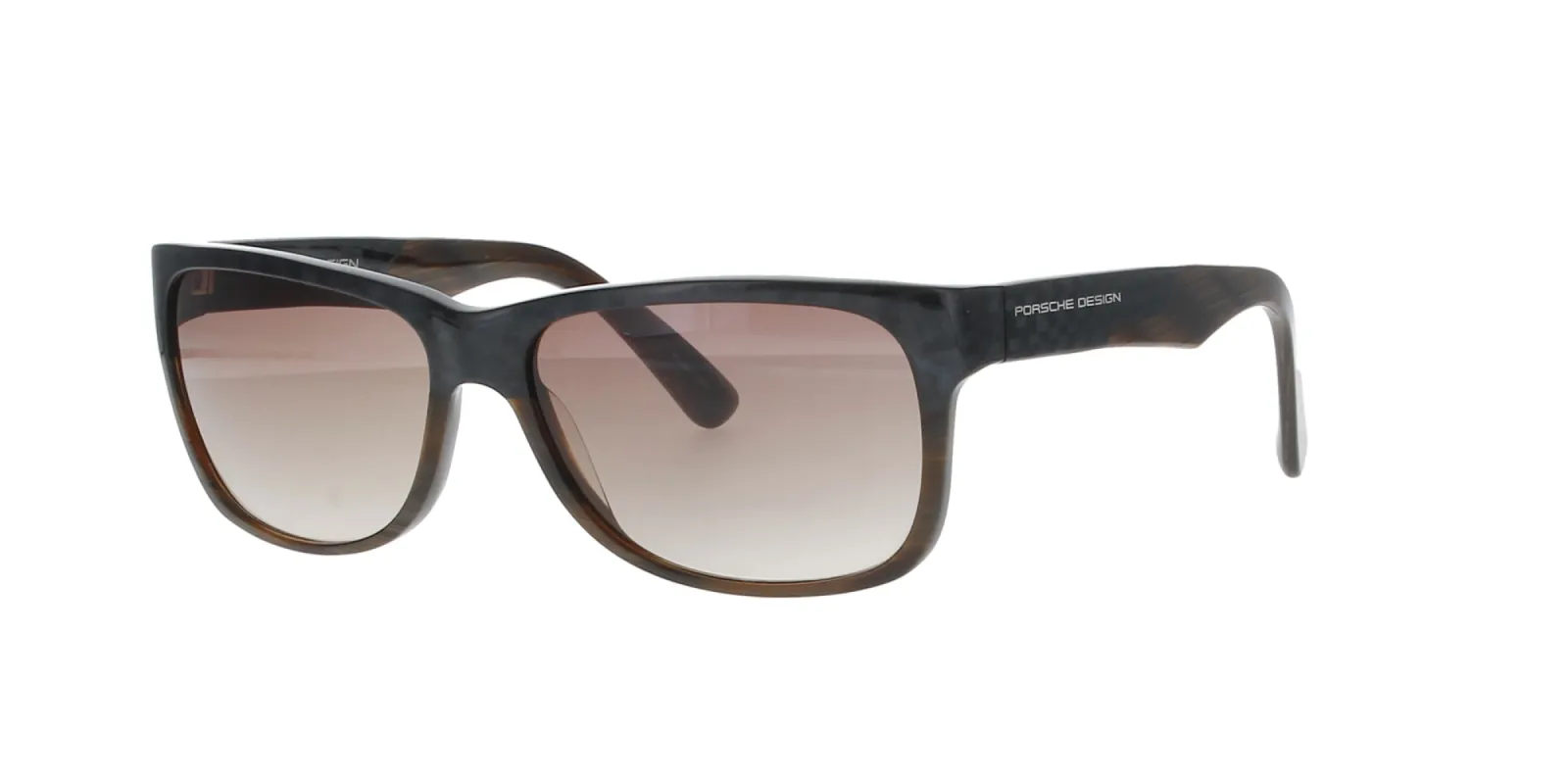 Brown Striped Rectangle Porsche Design Sunglasses sold by Fashion Eyewear