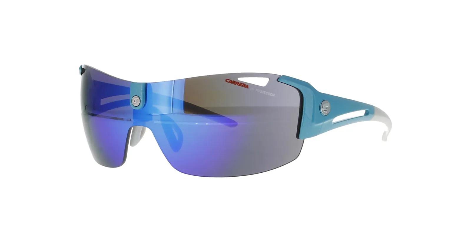 Mirrored Blue Rimless Shield Carrera Sunglasses sold by Fashion Eyewear