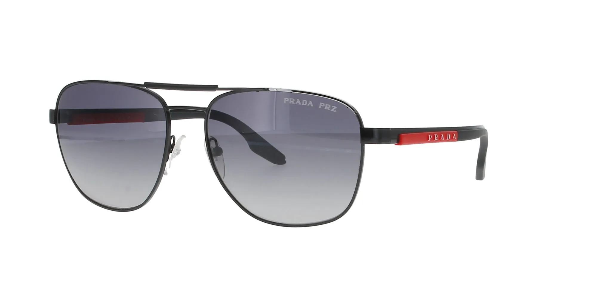 Black Metal Polarised Prada Linea Rossa Sunglasses sold by Fashion Eyewear