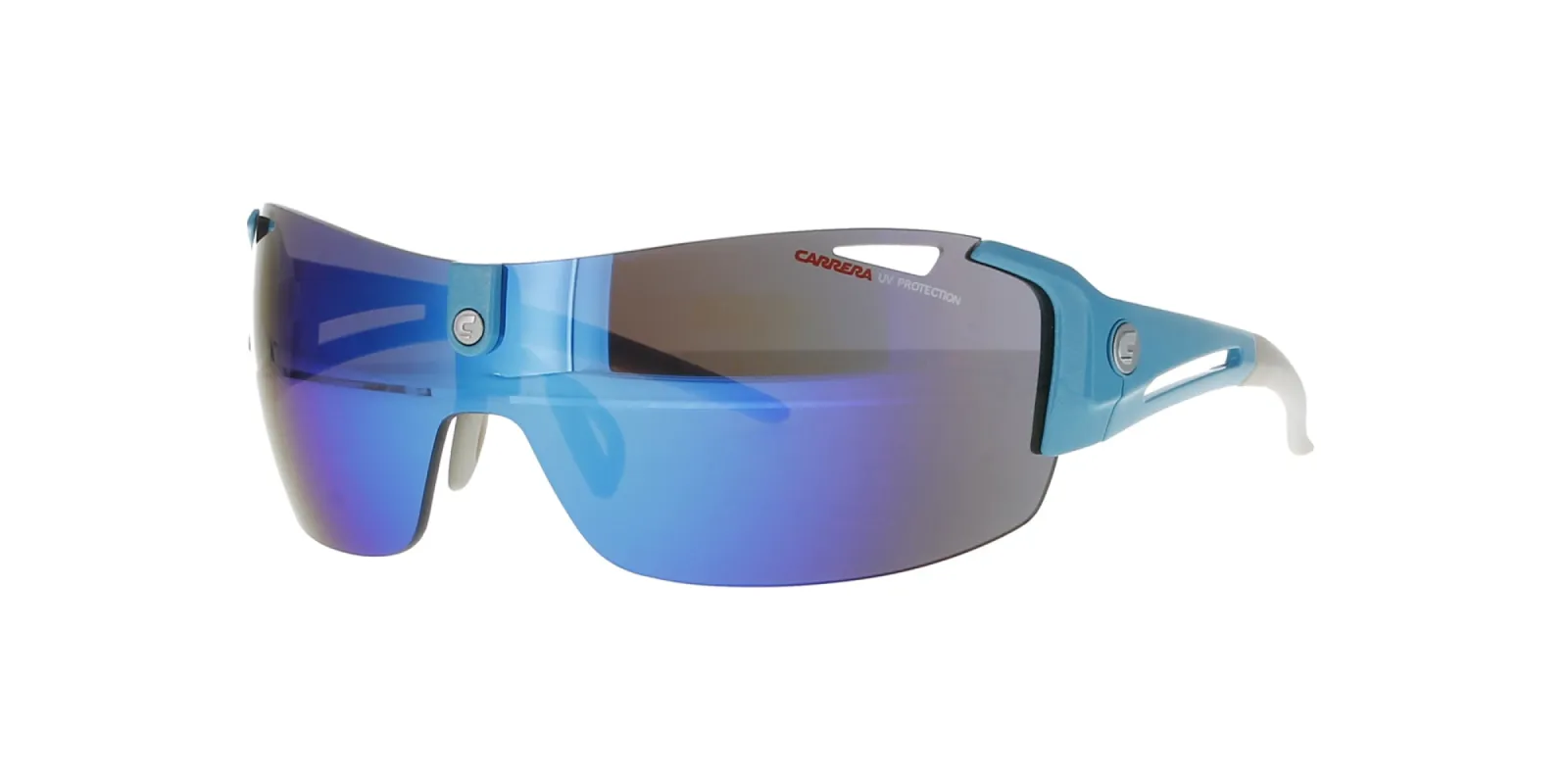 Blue Mirror Rimless Shield Carrera Sunglasses sold by Fashion Eyewear