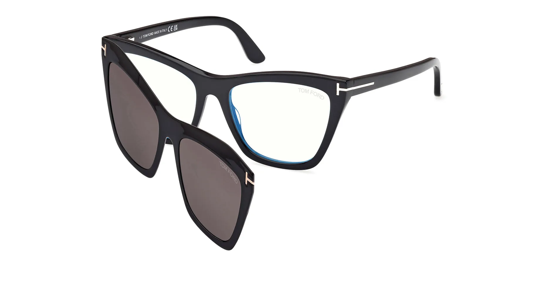 Tom Ford TF5532-B Blue Light With Clip-on sold by Fashion Eyewear