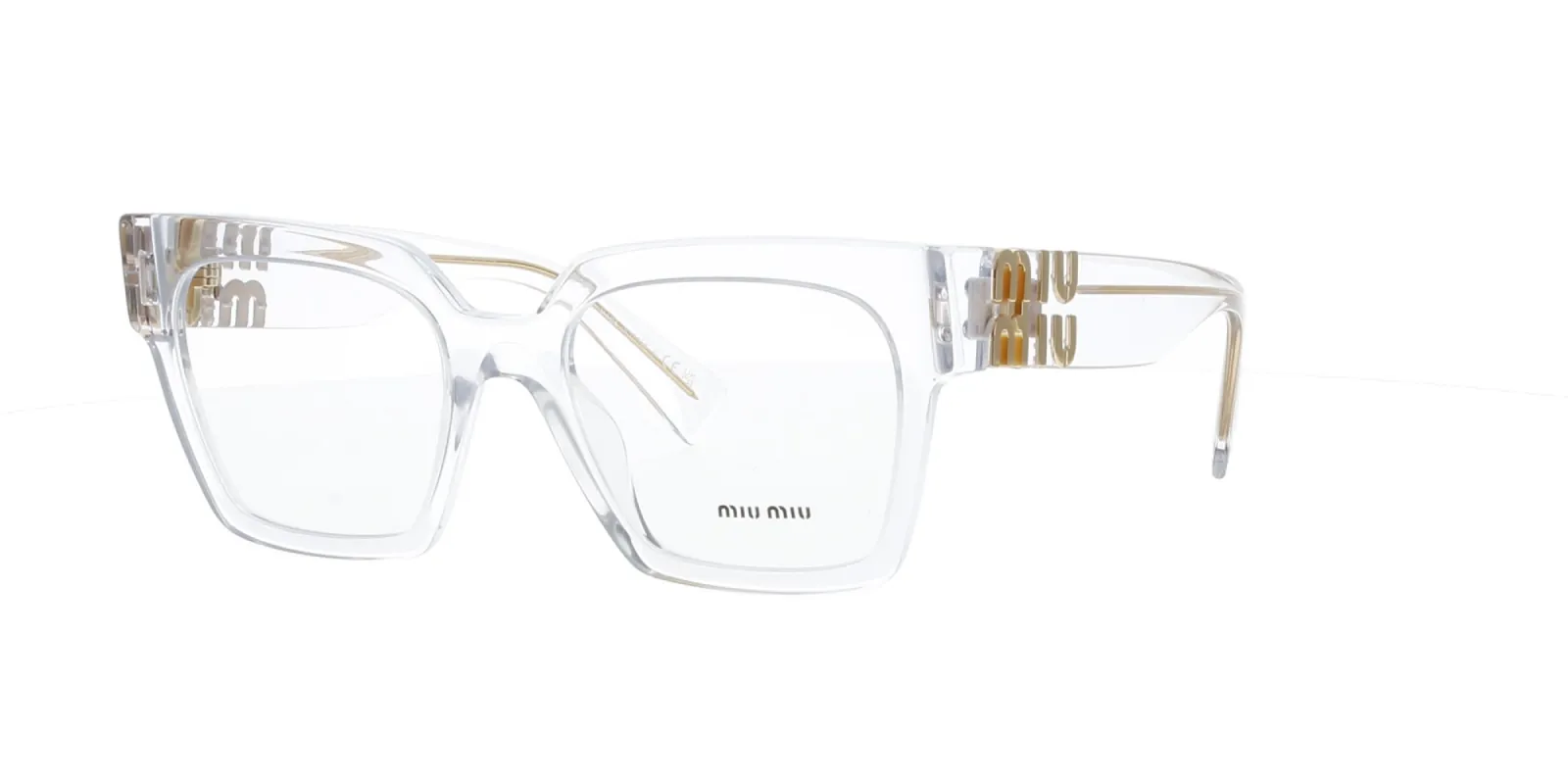 Crystal Square Miu Miu Frame made by Fashion Eyewear