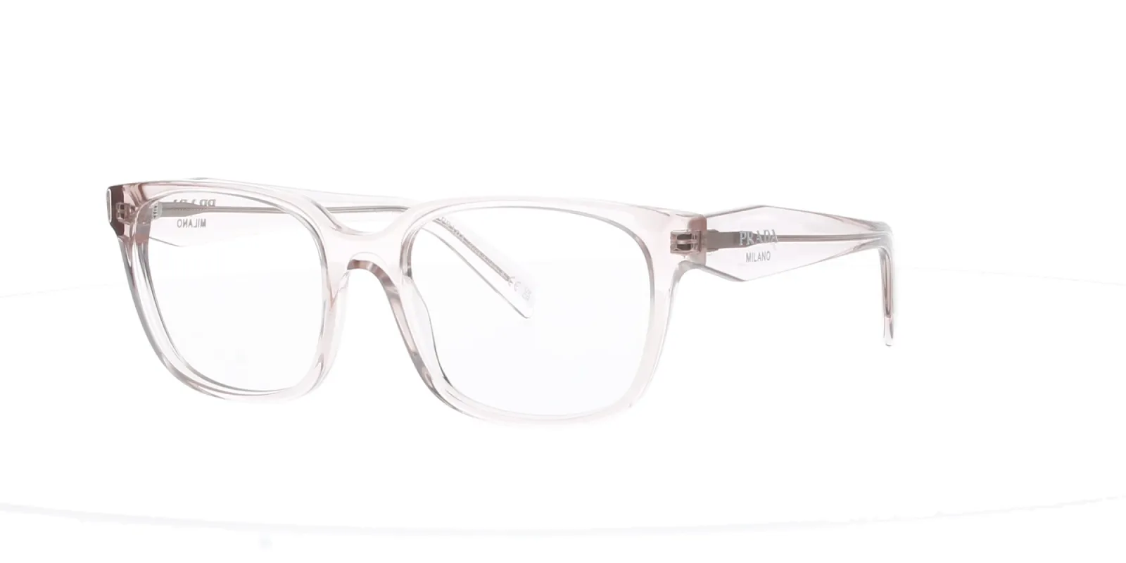 Prada Rectangle Crystal Pink Frame sold by Fashion Eyewear