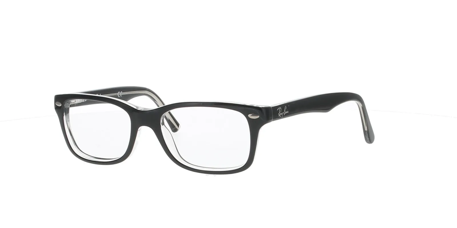 Small Rectangle Black Rayban Frame sold by Fashion Eyewear