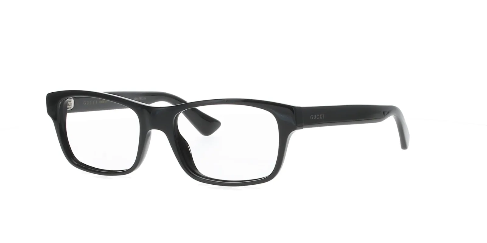 Shiny Black Rectangle Gucci Frame sold by Fashion Eyewear